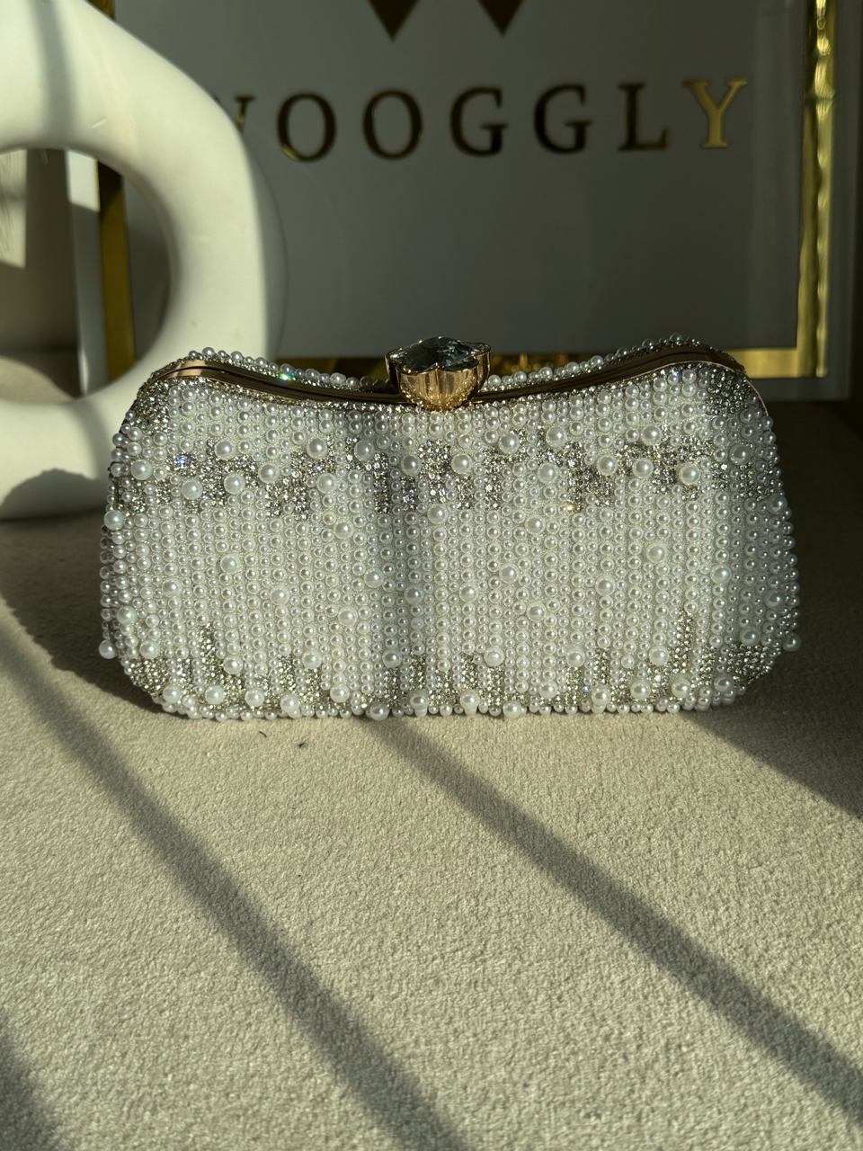 Eternal Sparkle Pearl Clutch