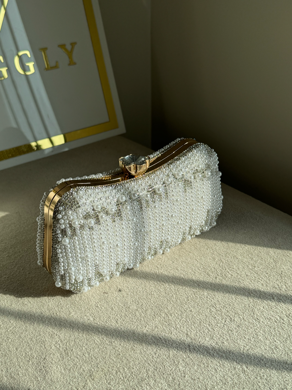 Eternal Sparkle Pearl Clutch