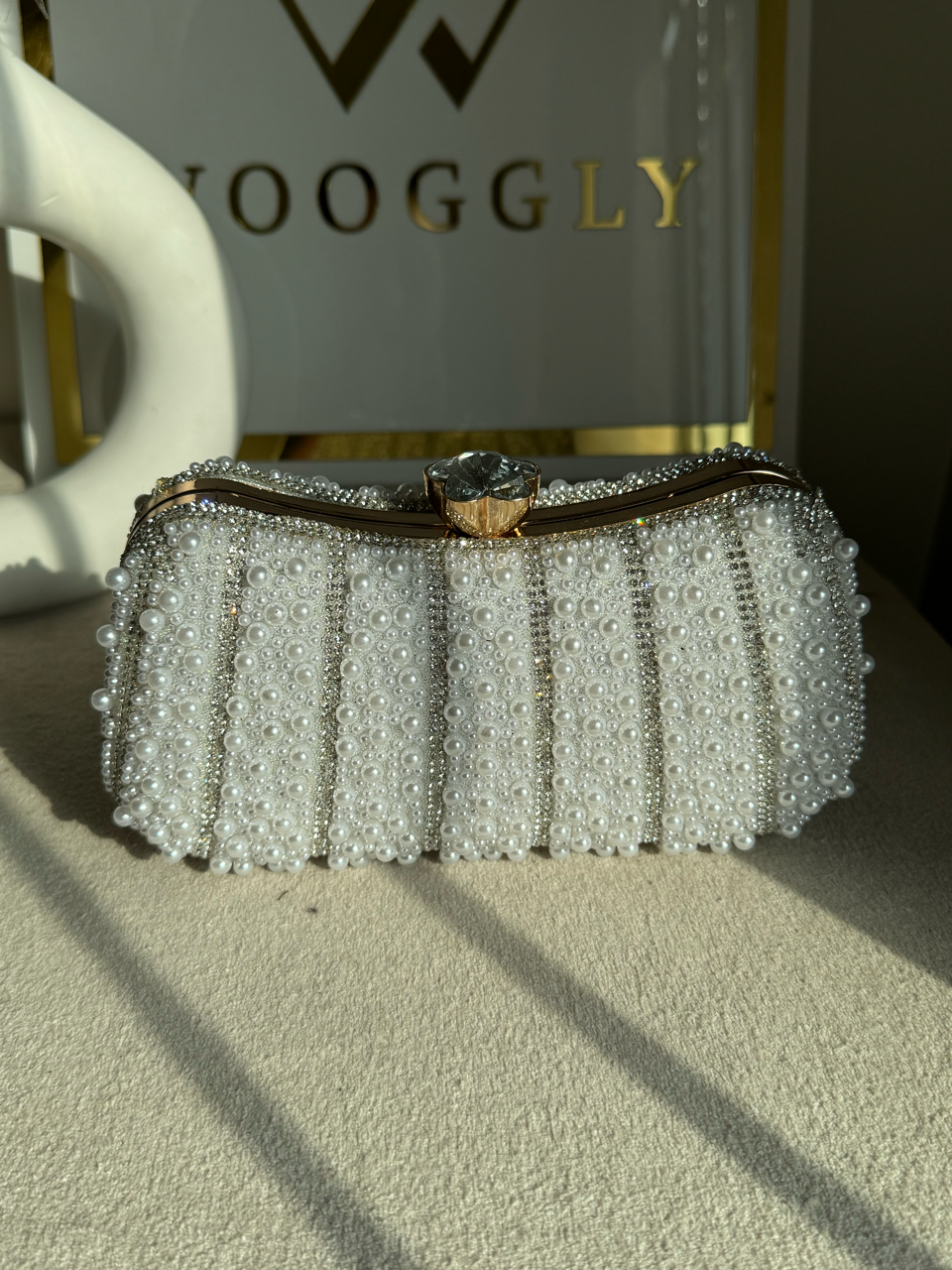 Royal Heritage Pearl Clutch