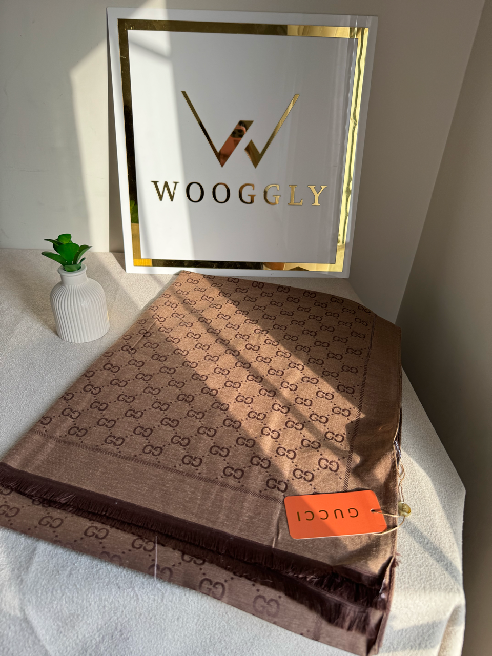 ALL SEASON Gucci Signature Stoller - Dark Beige & Brown