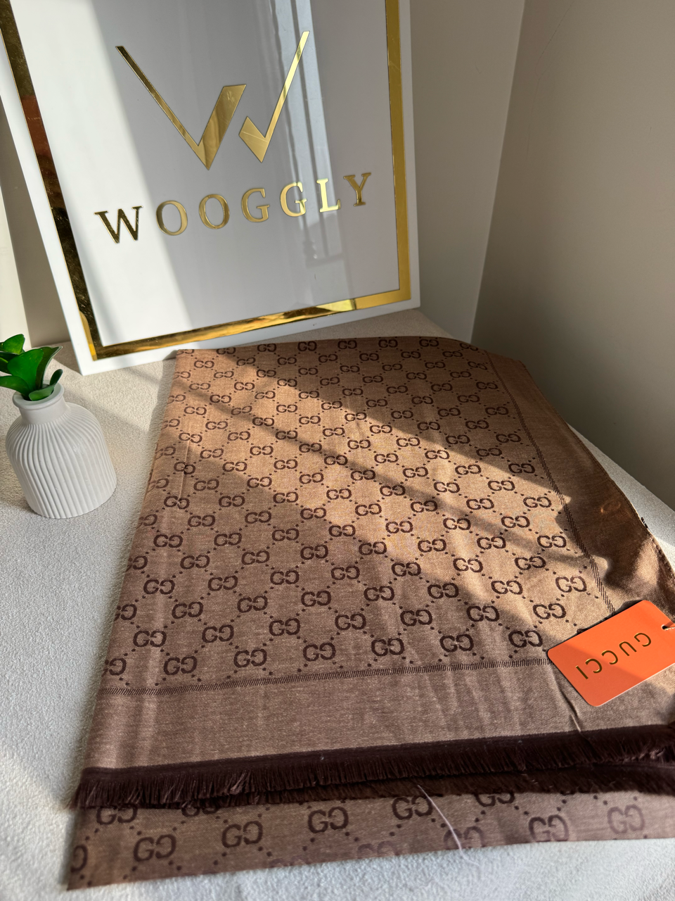ALL SEASON Gucci Signature Stoller - Dark Beige & Brown