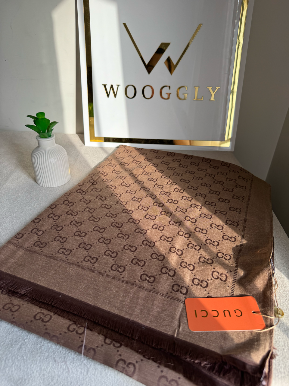 ALL SEASON Gucci Signature Stoller - Dark Beige & Brown