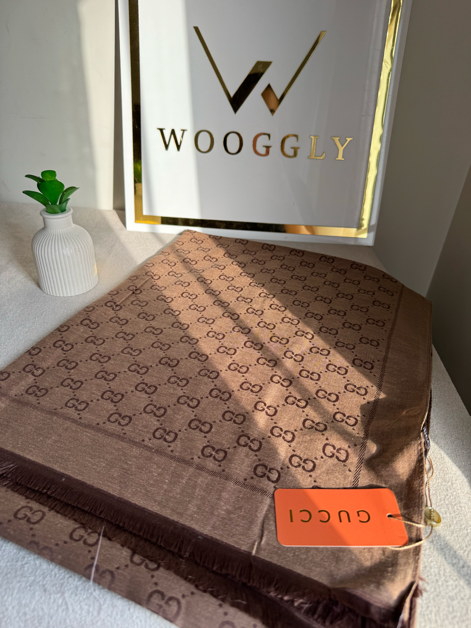 ALL SEASON Gucci Signature Stoller - Dark Beige & Brown