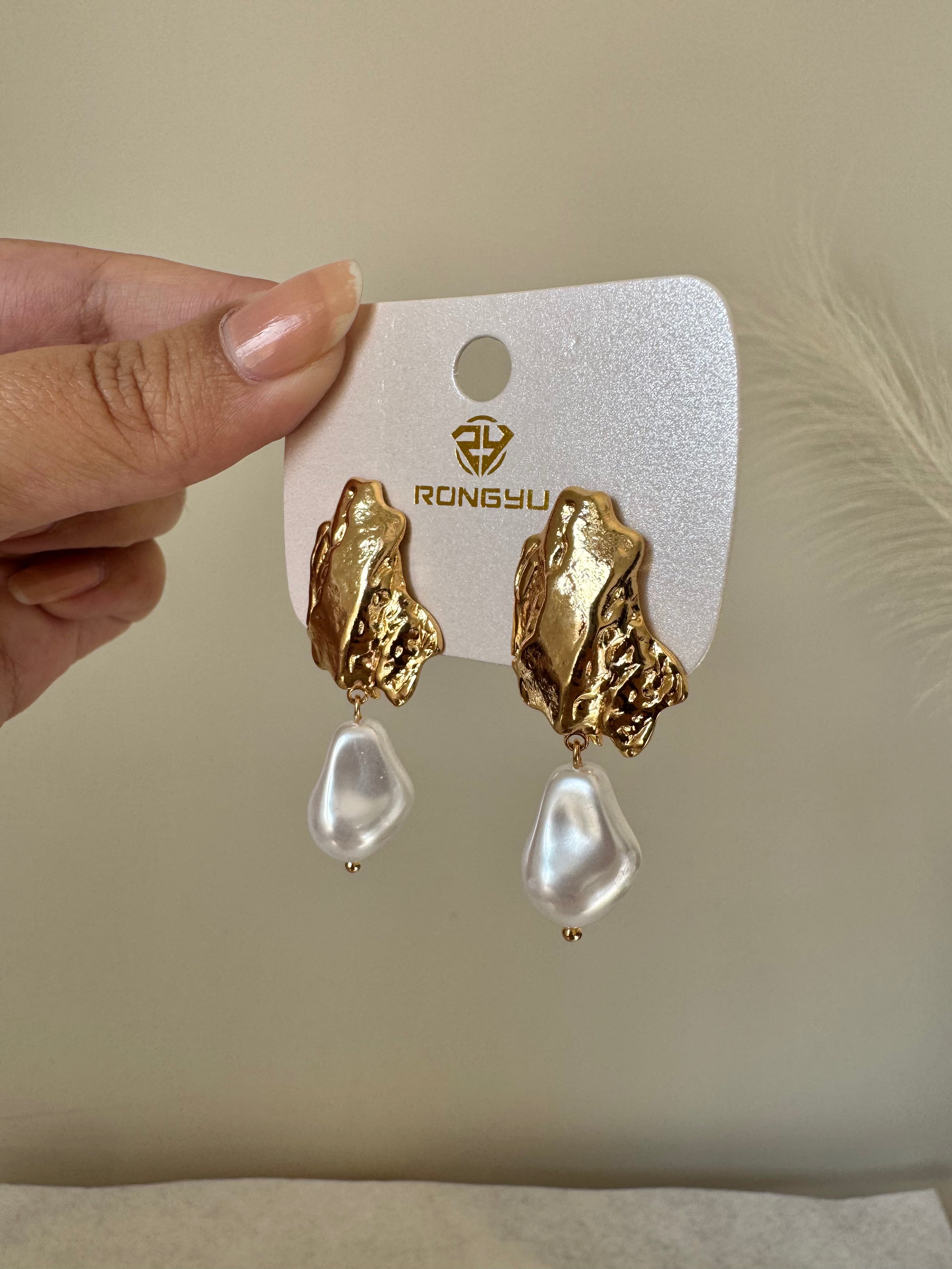 Golden Glow Earrings - 18K Gold Plated