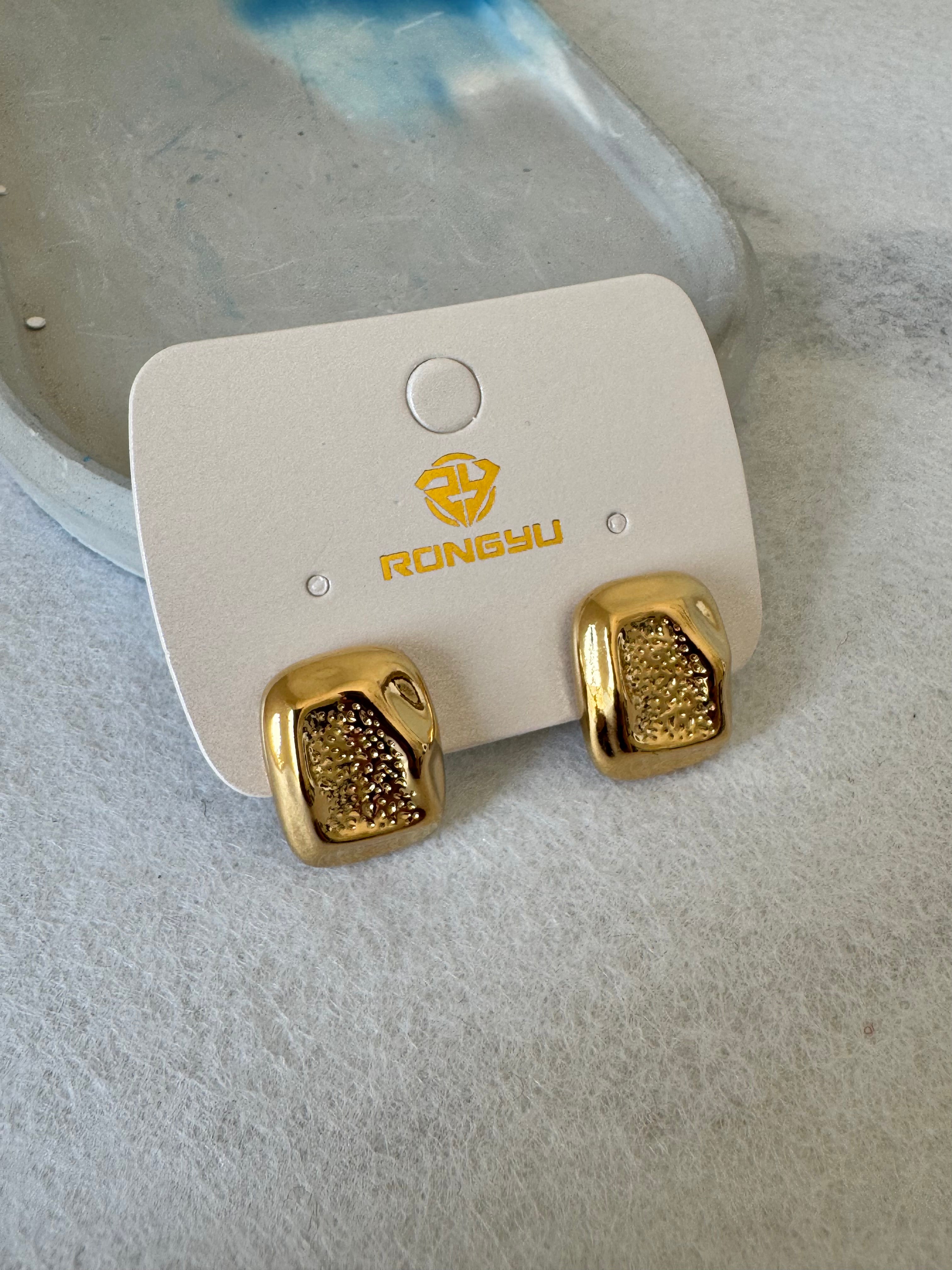 Sunkissed Studs - 18K Gold Plated