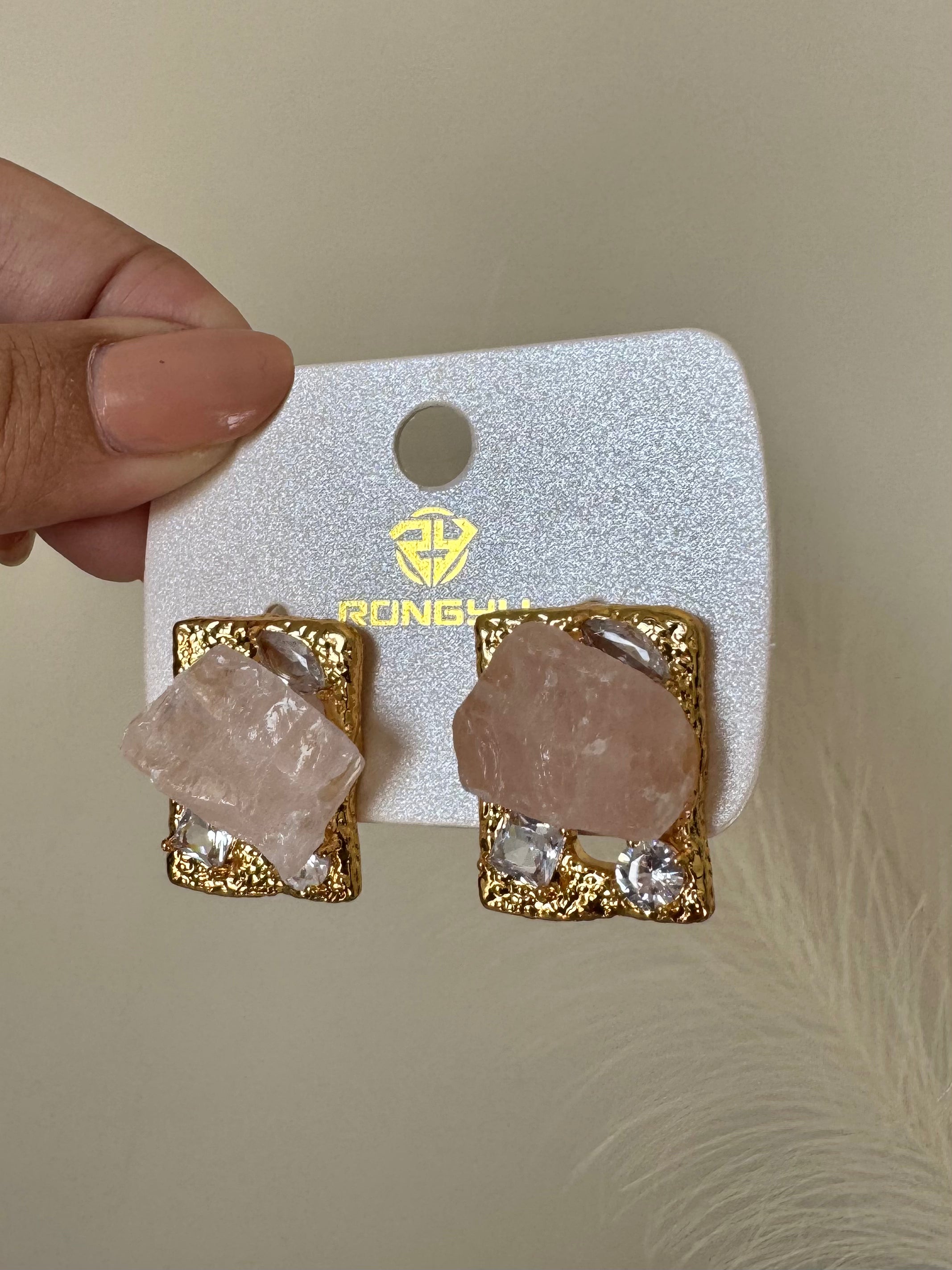 Twilight Drop Earrings - Ice Pink