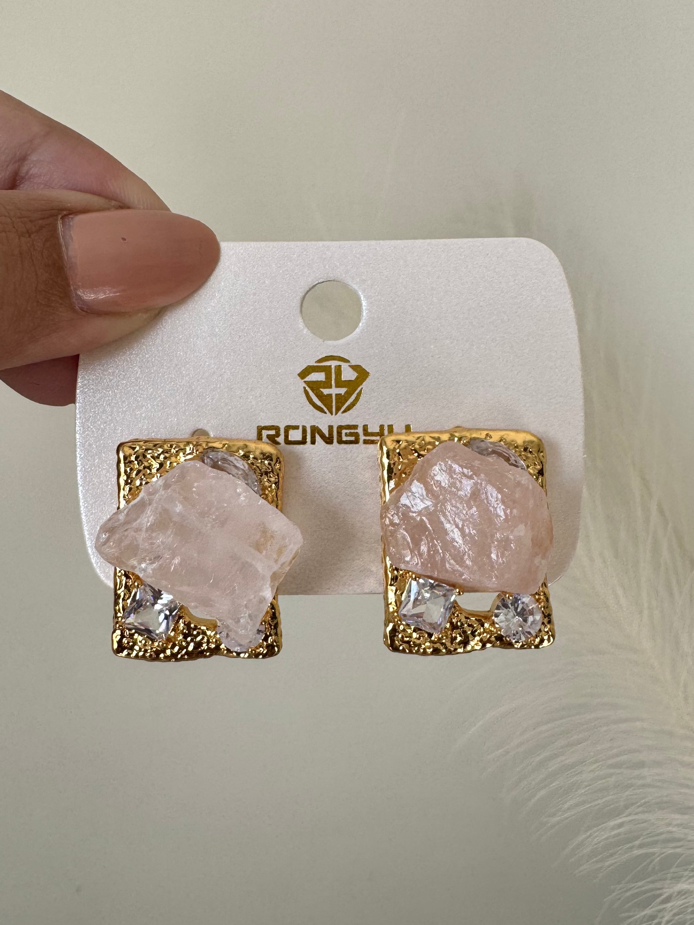 Twilight Drop Earrings - Ice Pink