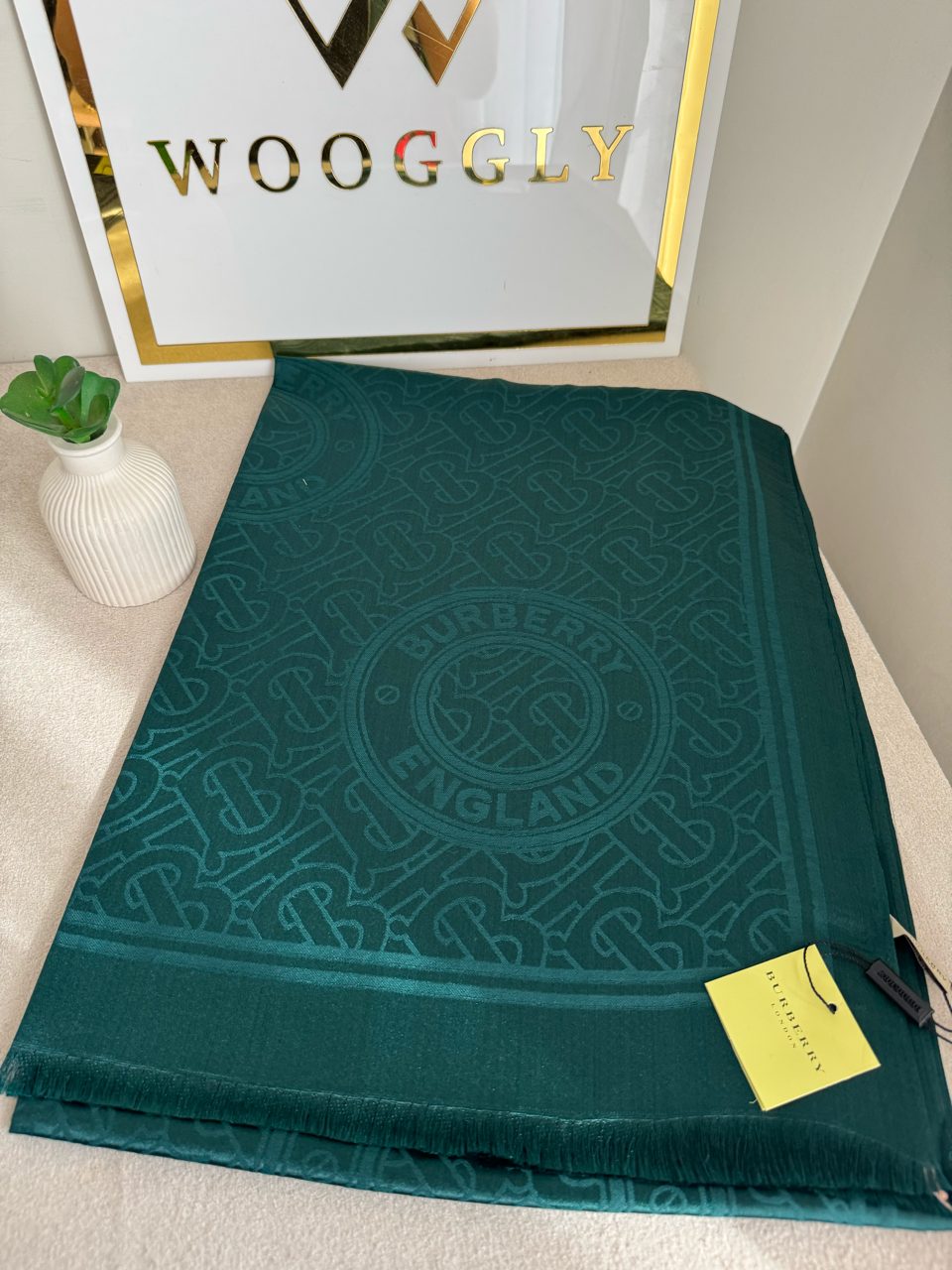 ALL SEASON Burberry Pashmina Stoller - Emerald Green
