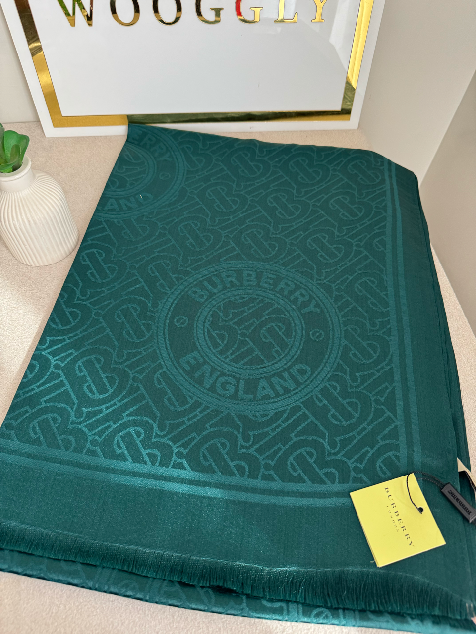 ALL SEASON Burberry Pashmina Stoller - Emerald Green
