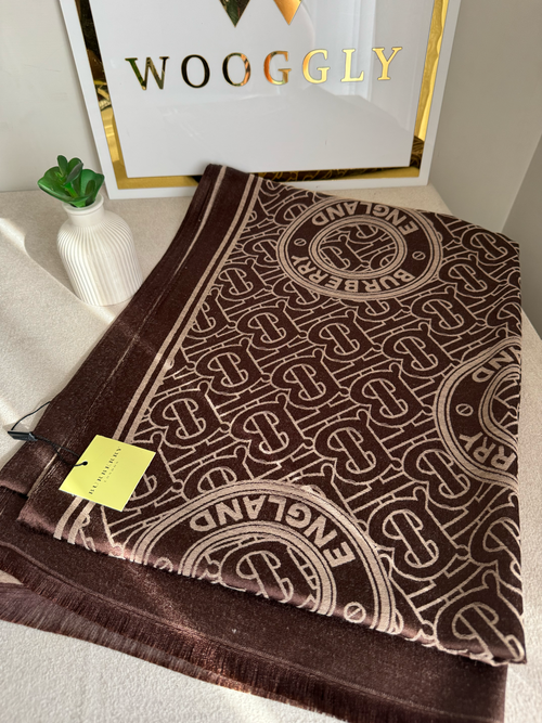 ALL SEASON Burberry Pashmina Stoller - Brown & Beige