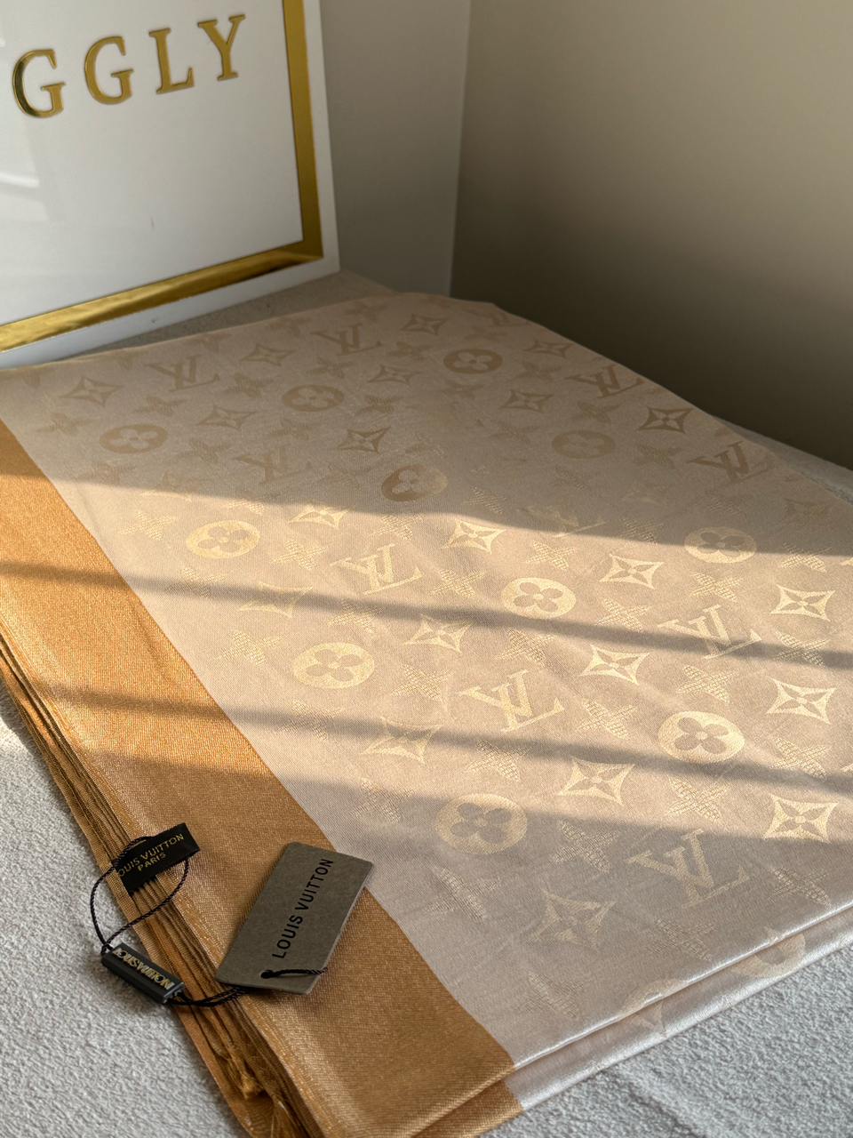 ALL SEASON LV Pashmina Stoller - Golden Beige