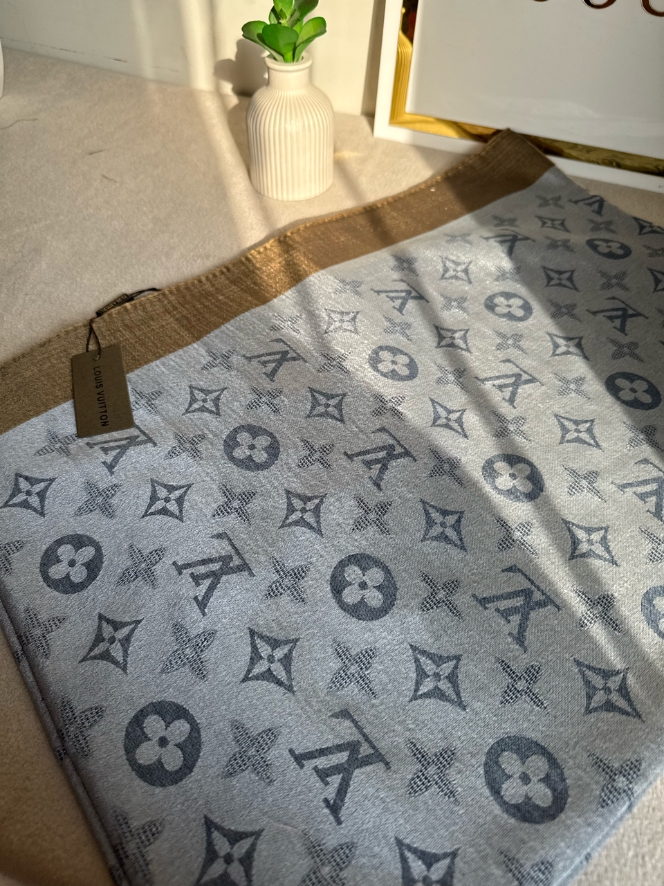 ALL SEASON LV Pashmina Stoller - Grey & Bronze