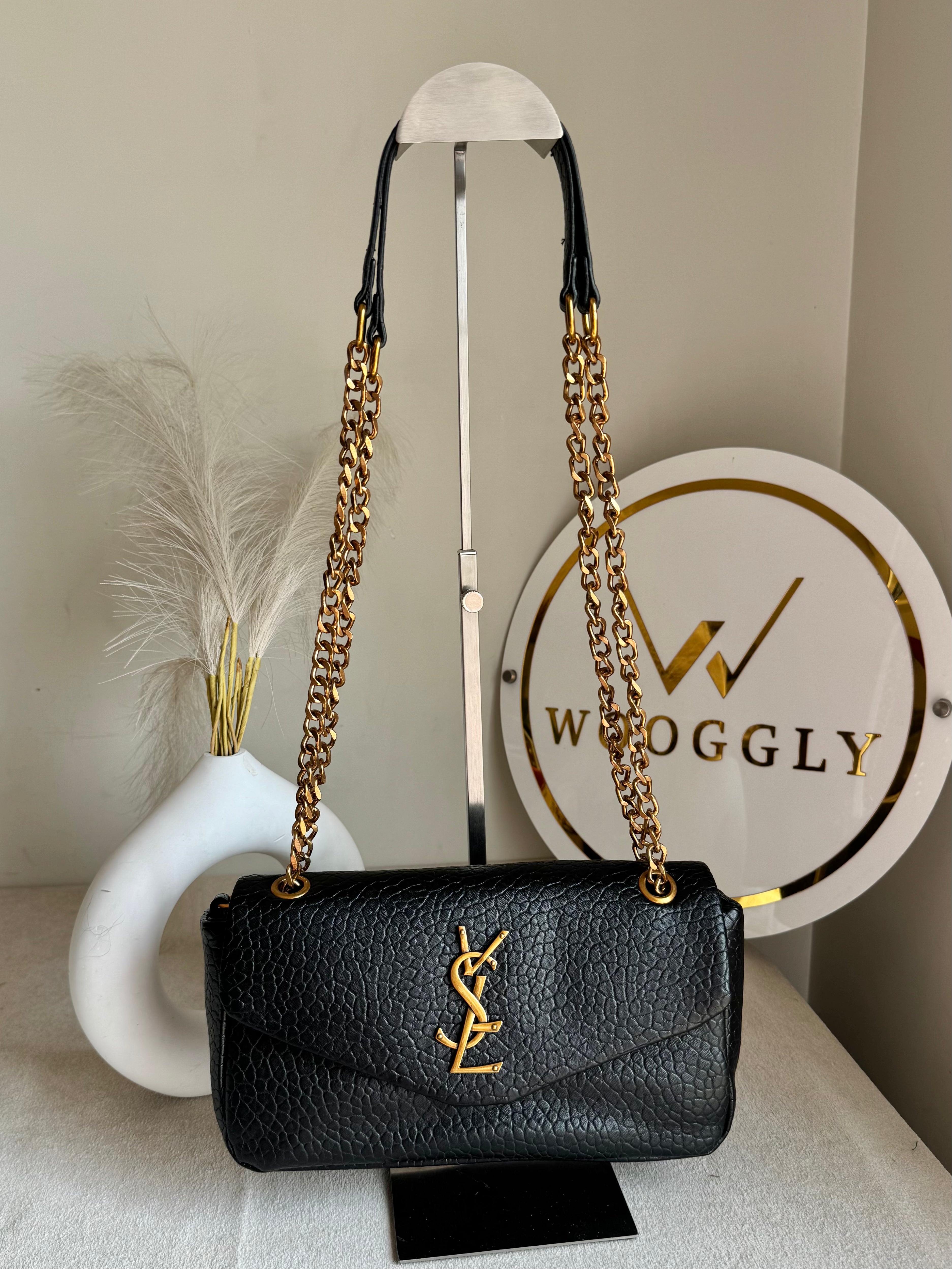 YSL Shoulder Bag - Black