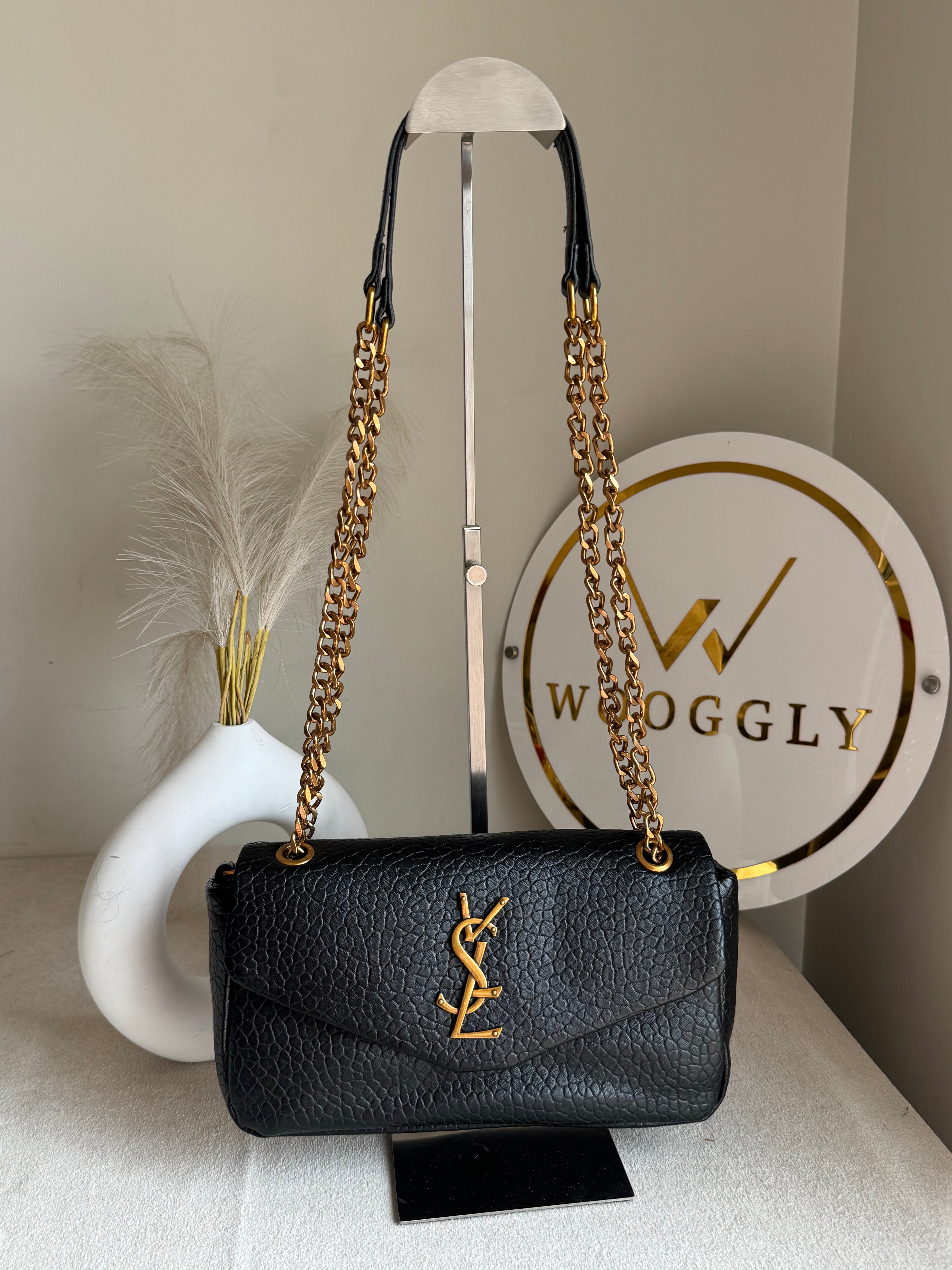 YSL Shoulder Bag - Black