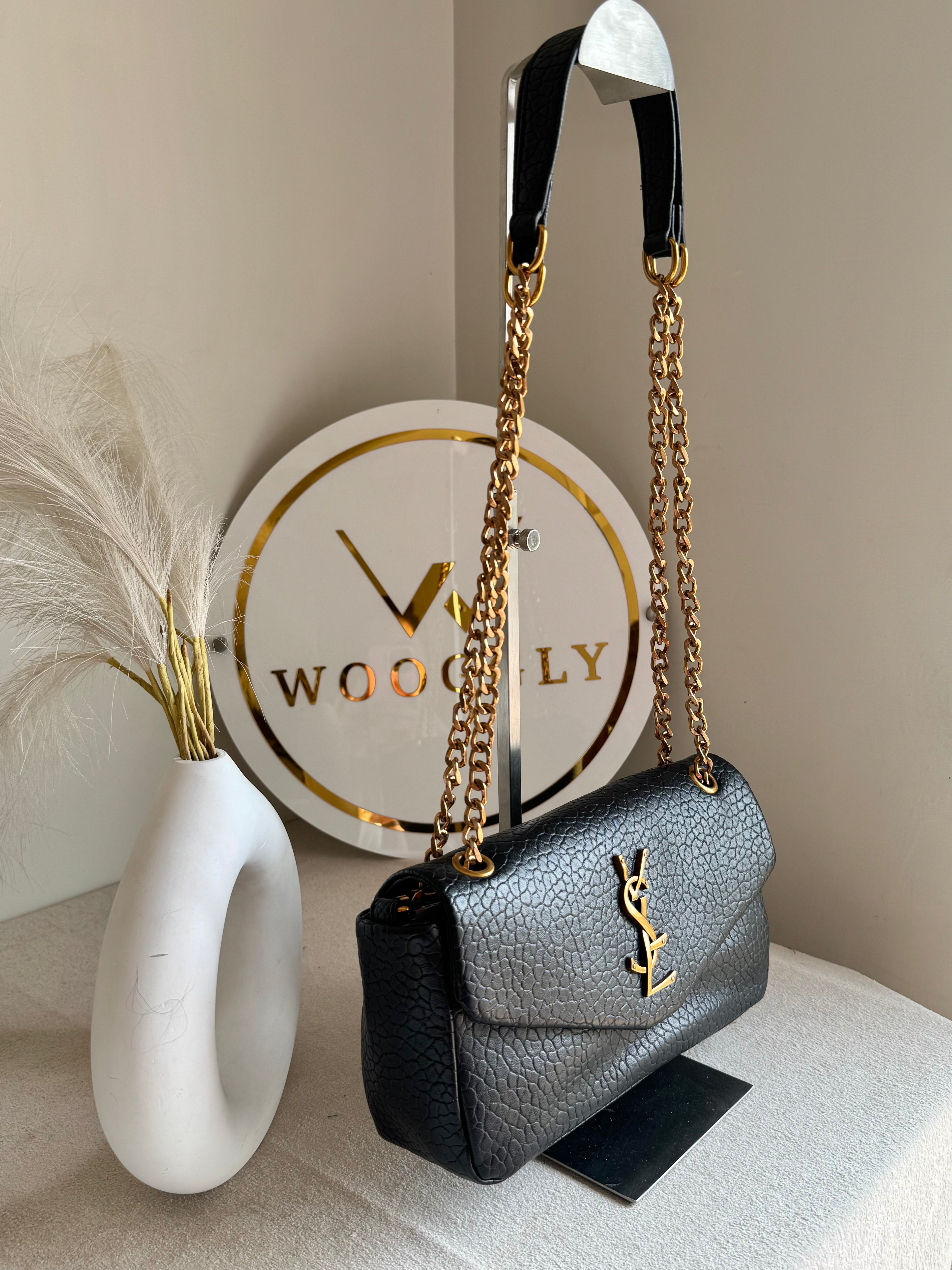 YSL Shoulder Bag - Black