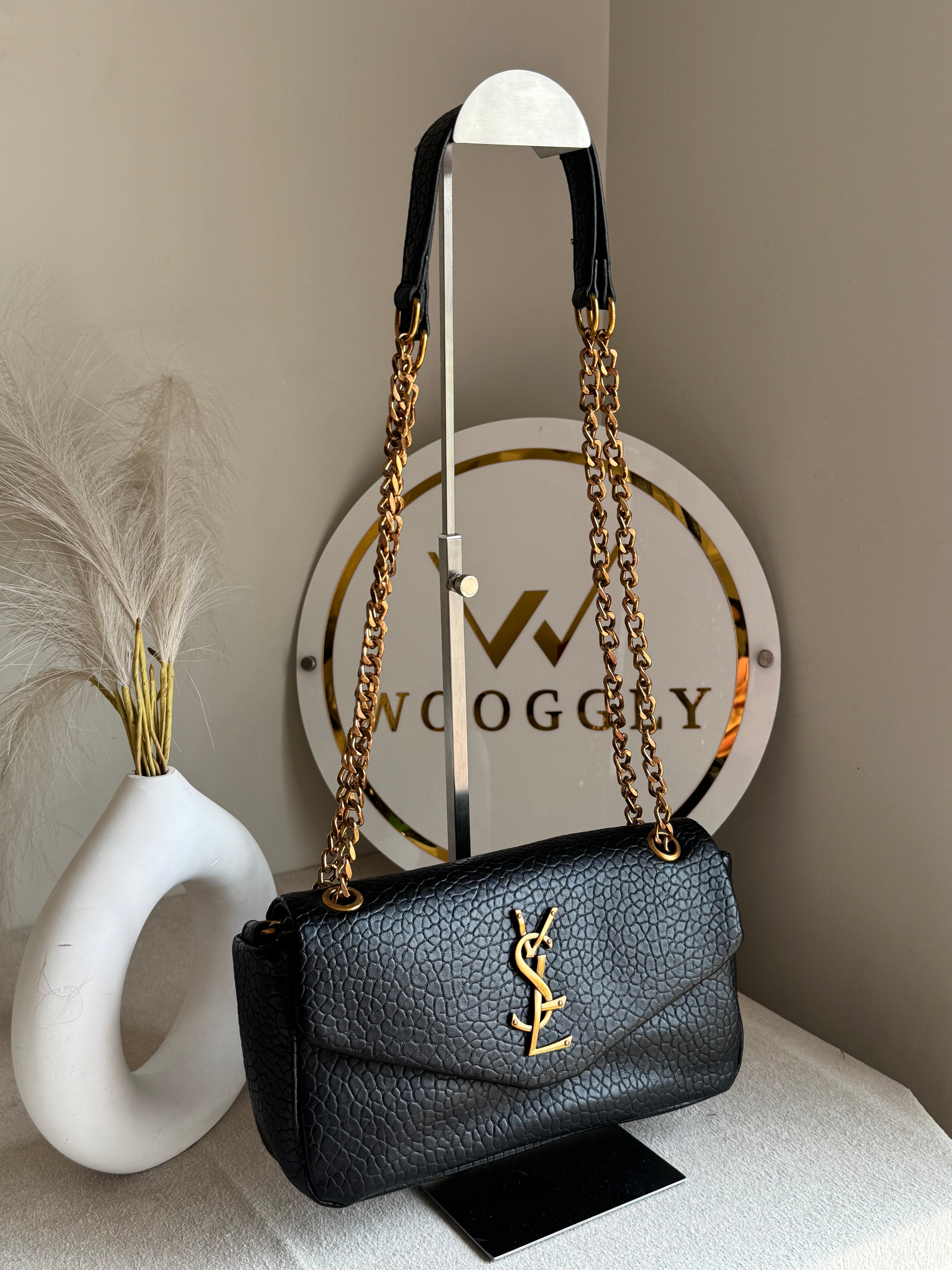 YSL Shoulder Bag - Black