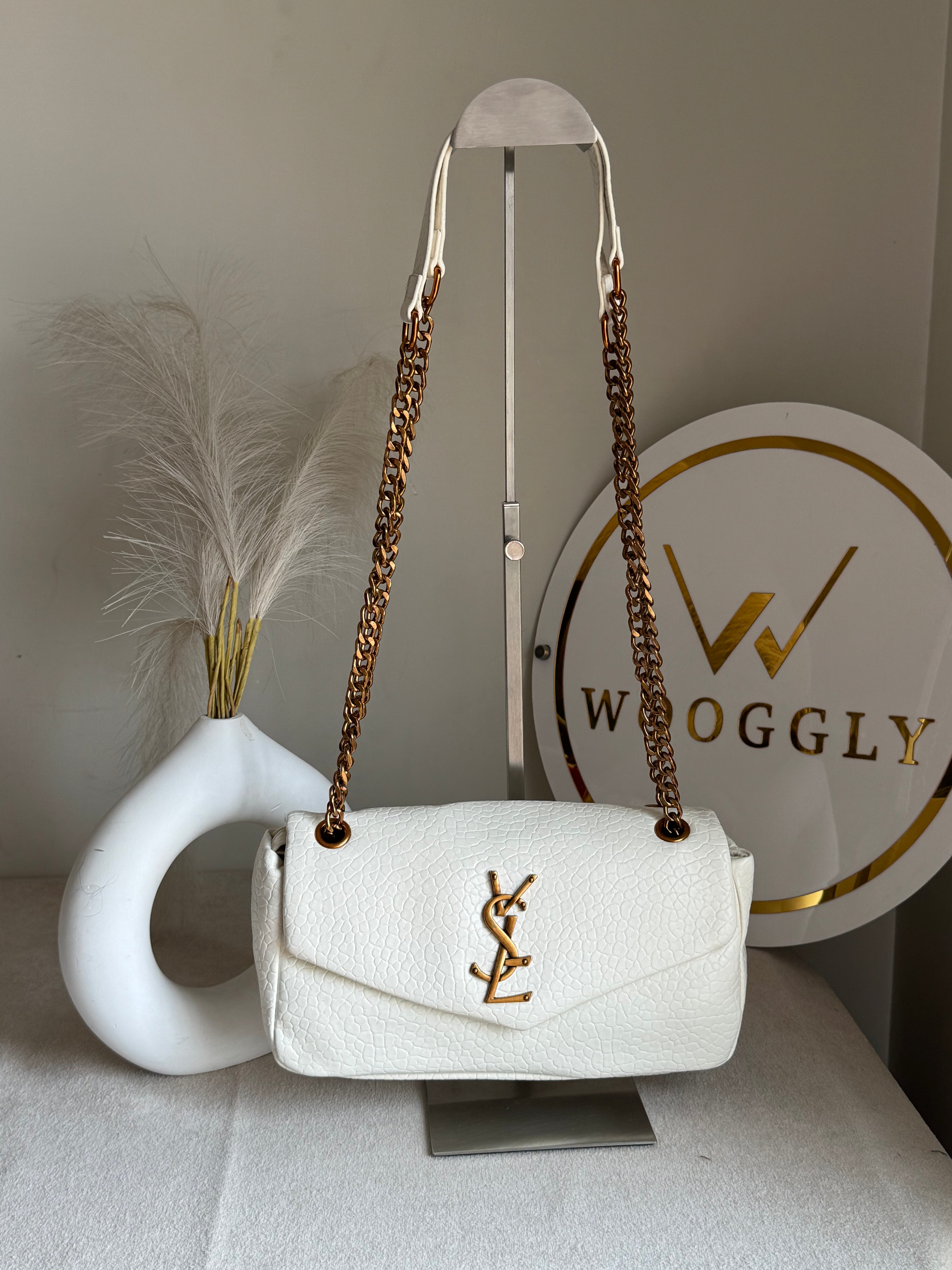 YSL Shoulder Bag - White