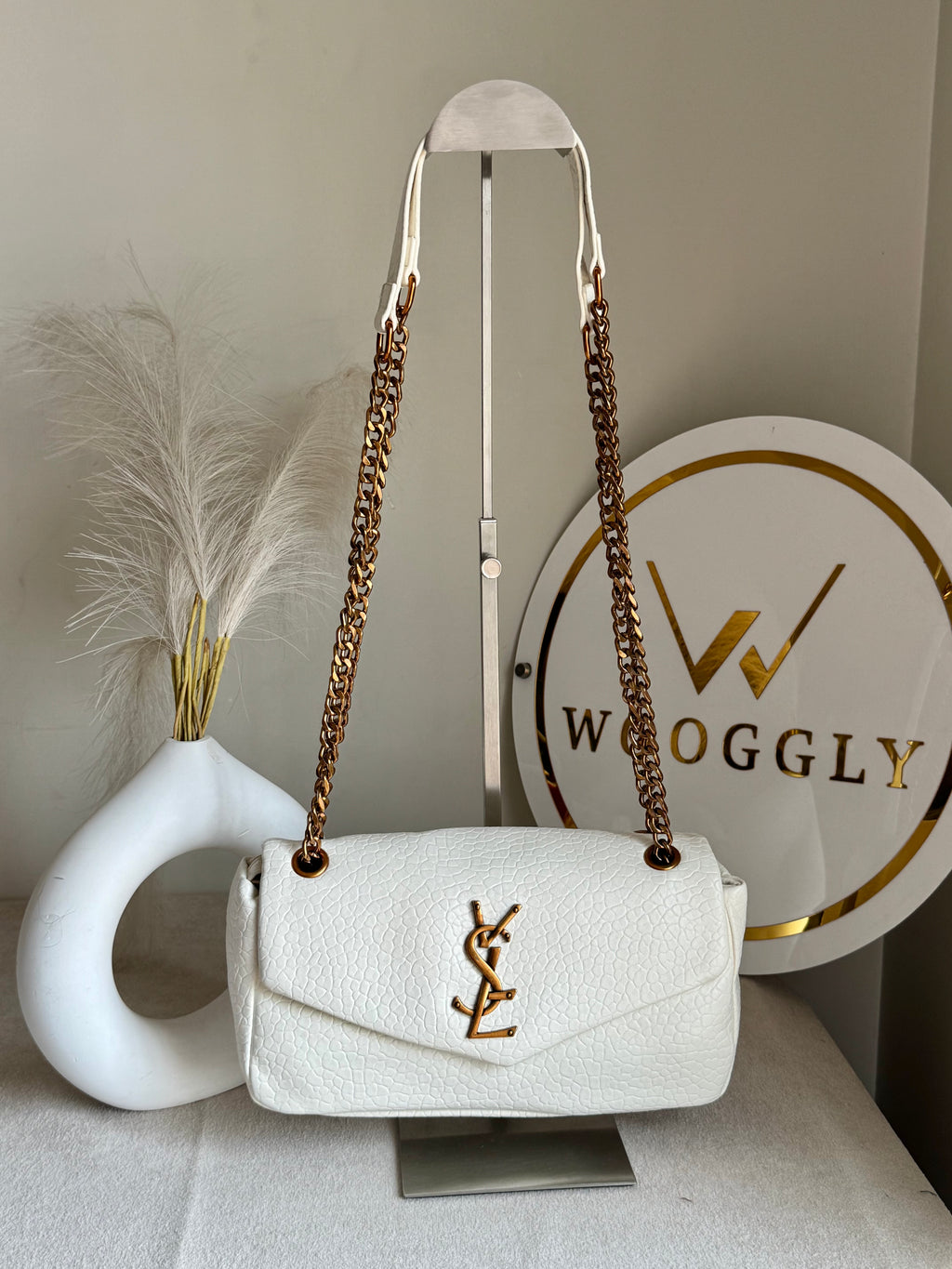 YSL Shoulder Bag - White