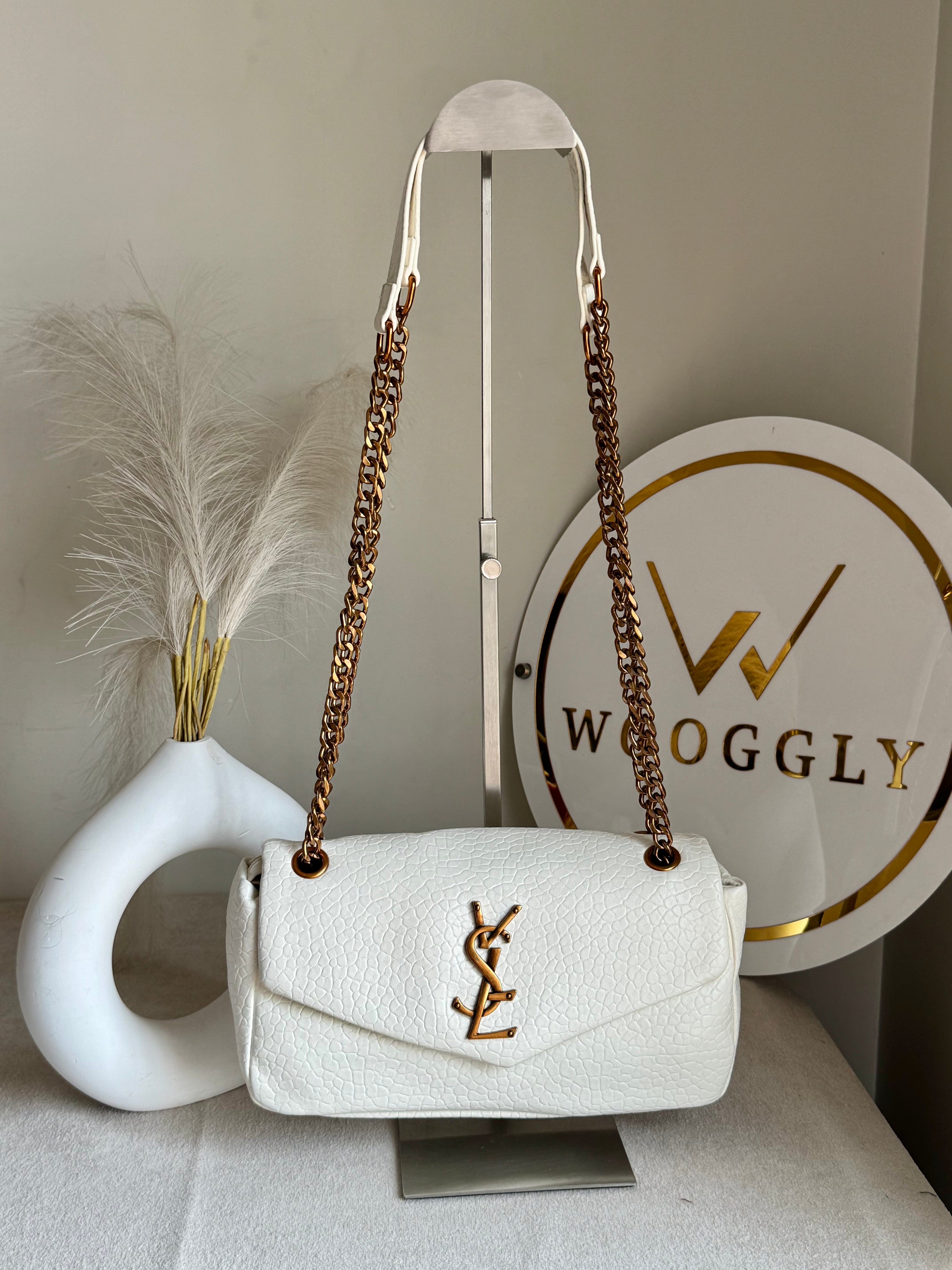 YSL Shoulder Bag - White