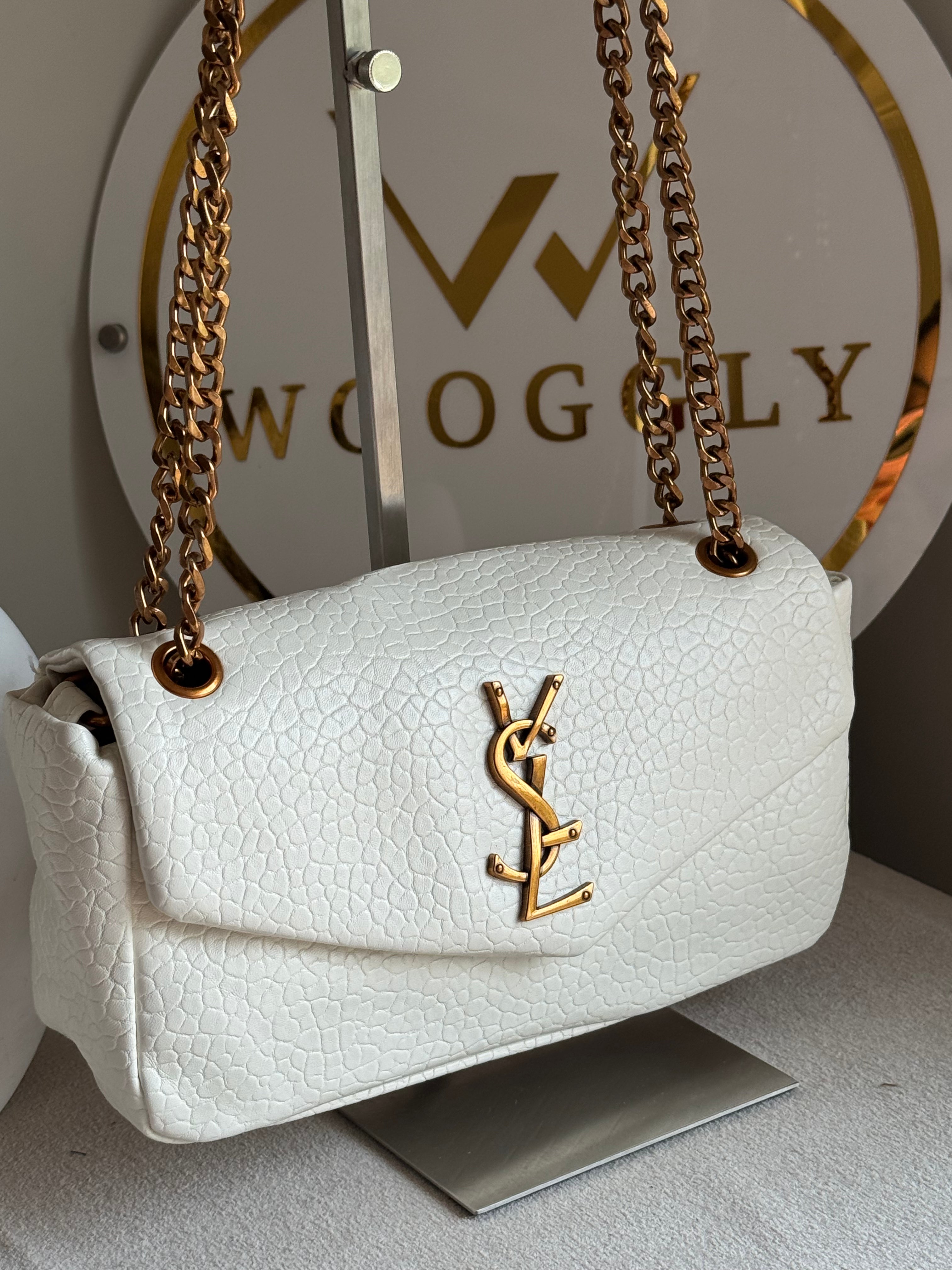 YSL Shoulder Bag - White