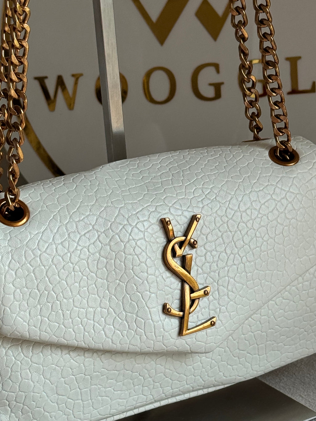 YSL Shoulder Bag - White