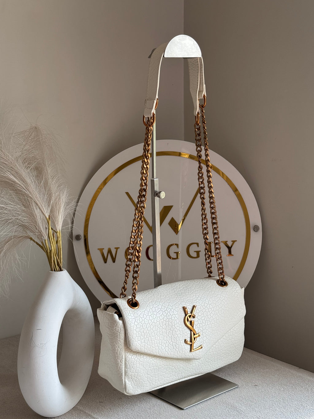 YSL Shoulder Bag - White