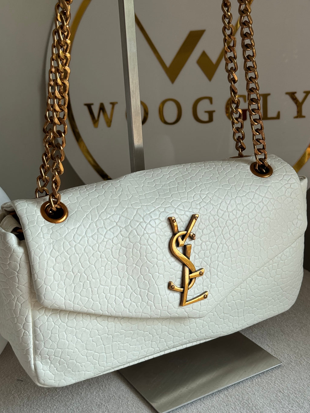 YSL Shoulder Bag - White