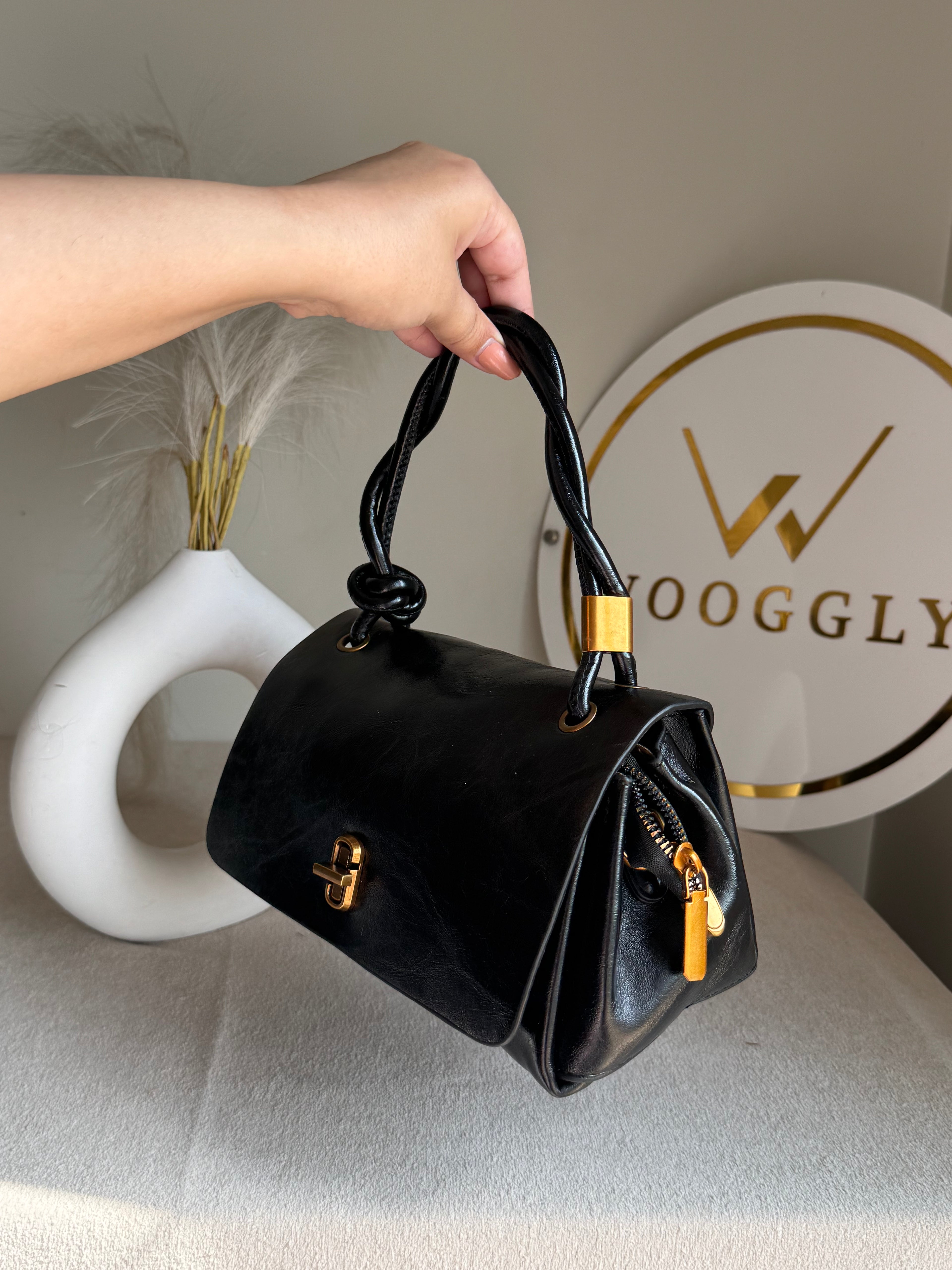 Fall Special Leather Bag - Black