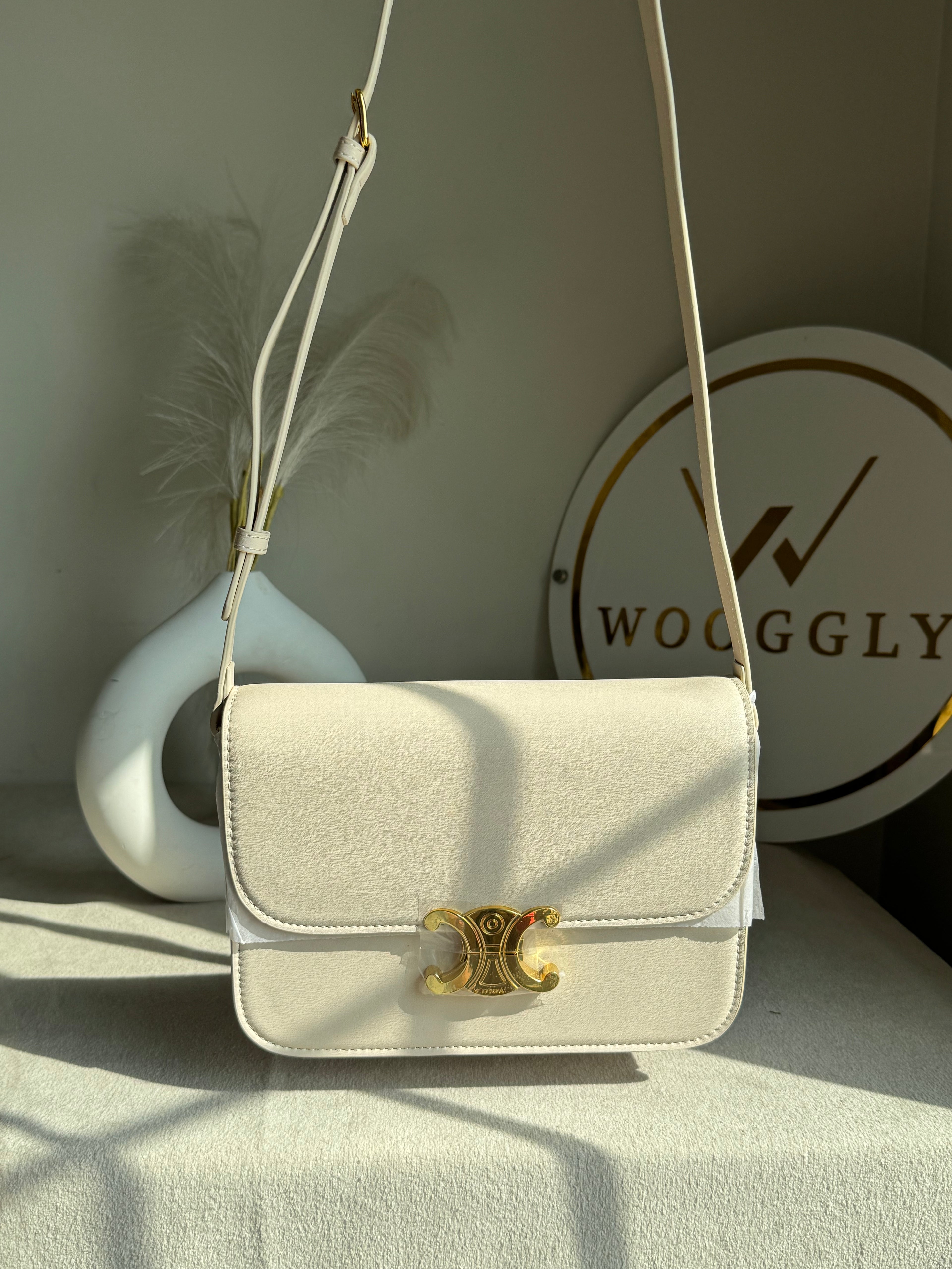 High Quality Celine Inspired Bag - White