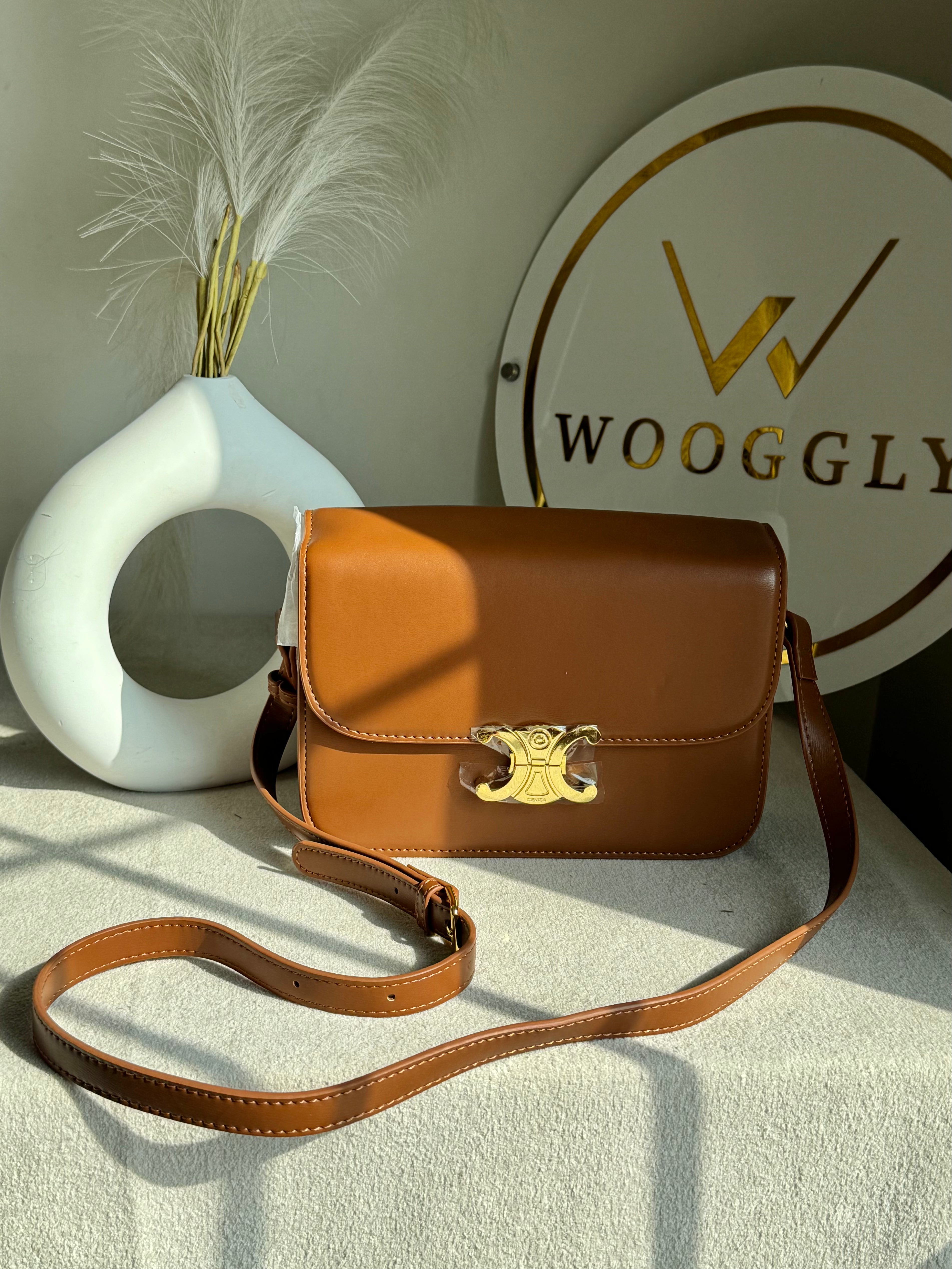 High Quality Celine Inspired Bag - Brown