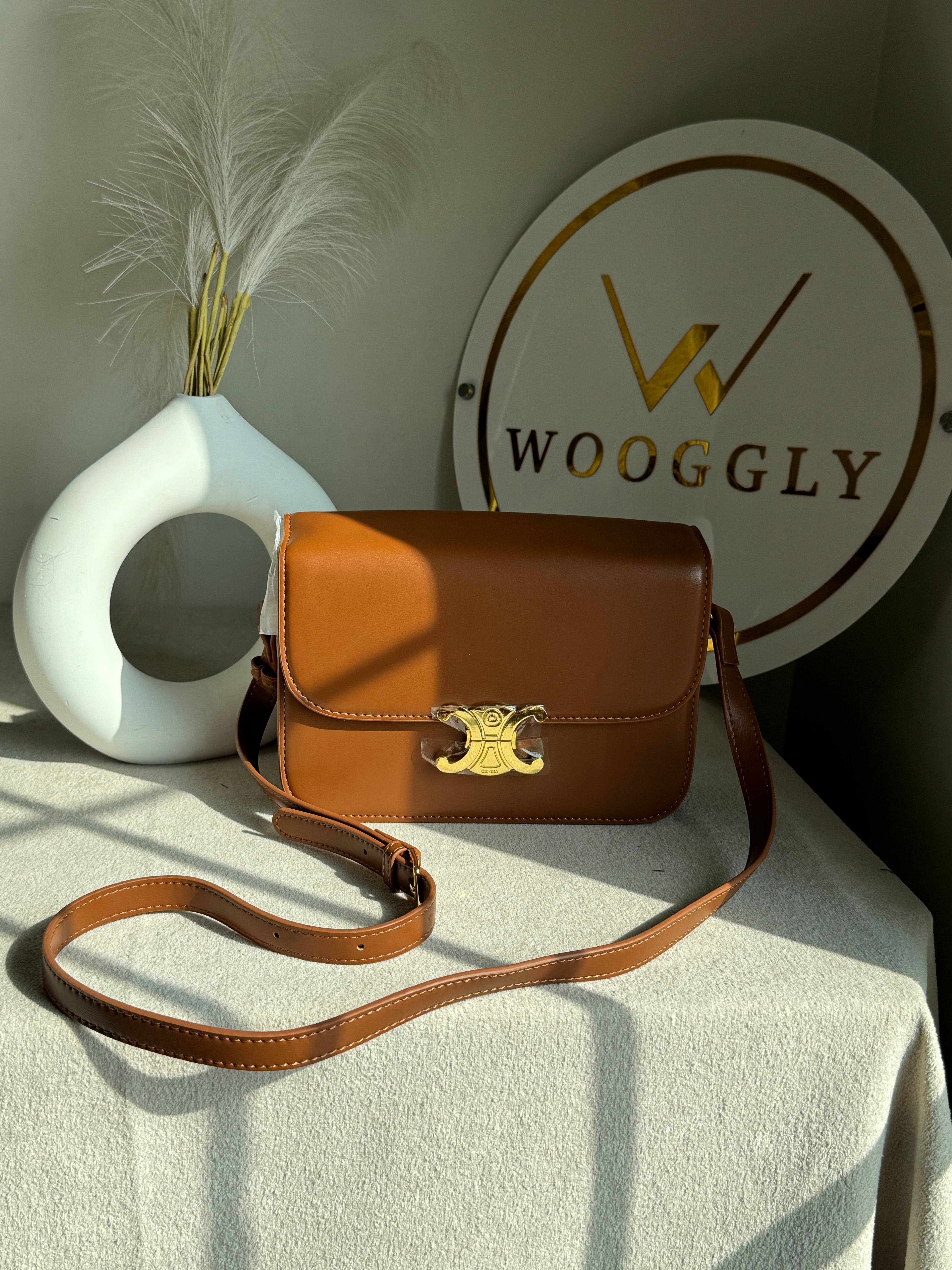 High Quality Celine Inspired Bag - Brown