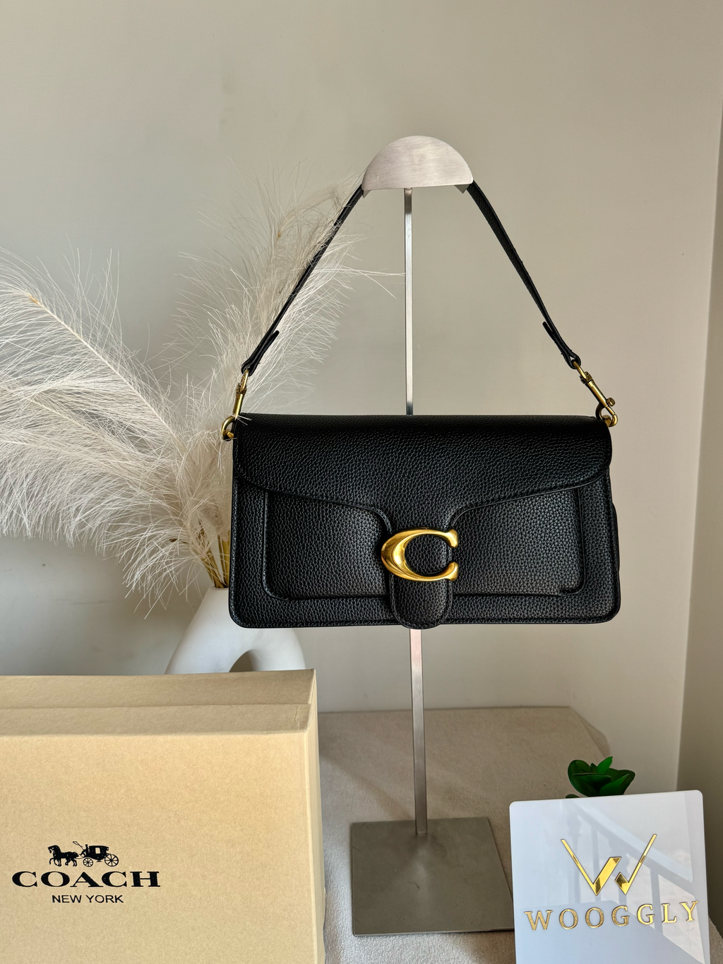 COACH TABBY 26 Black Decent Quality-BOX PACKING