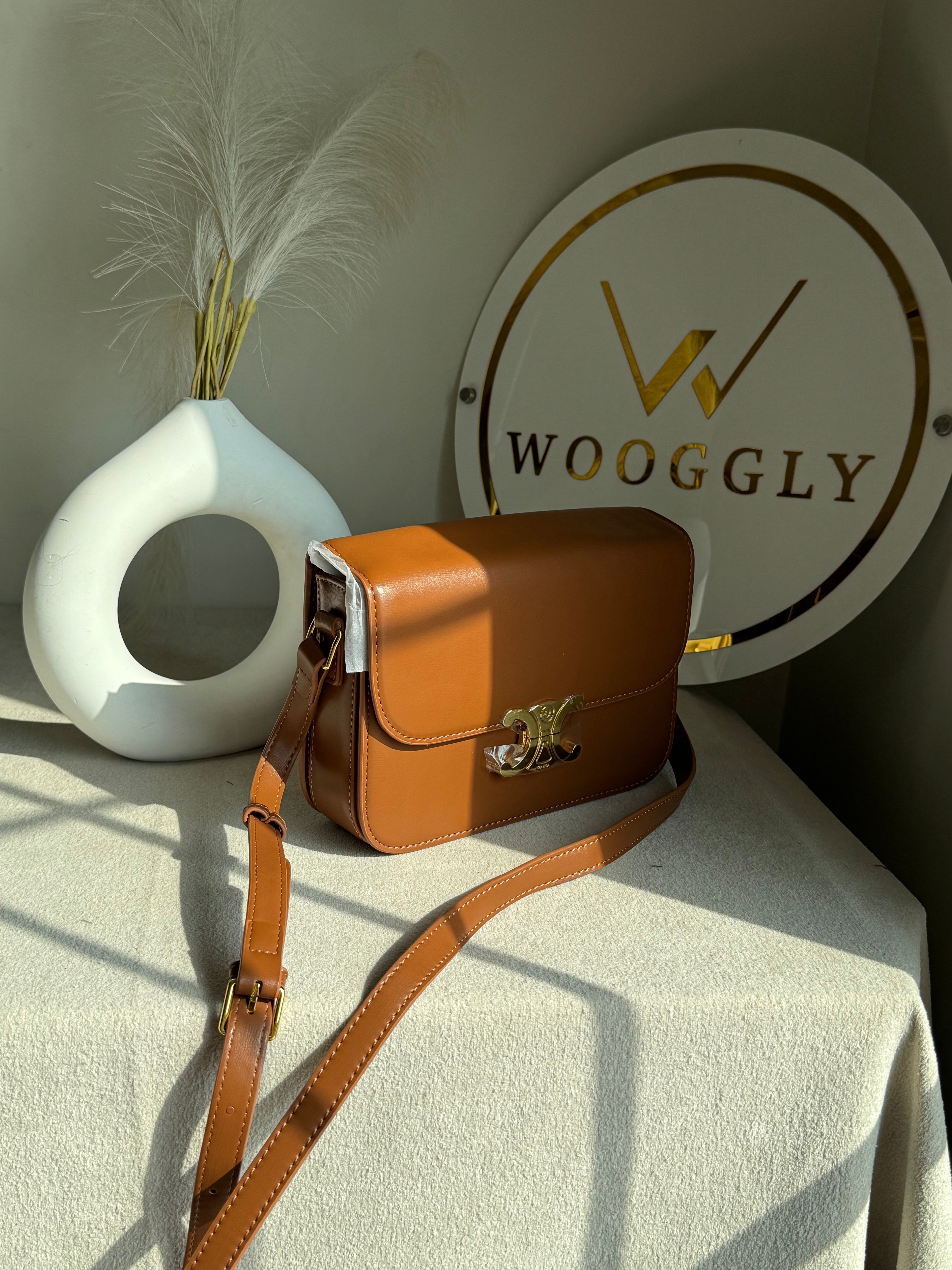 High Quality Celine Inspired Bag - Brown