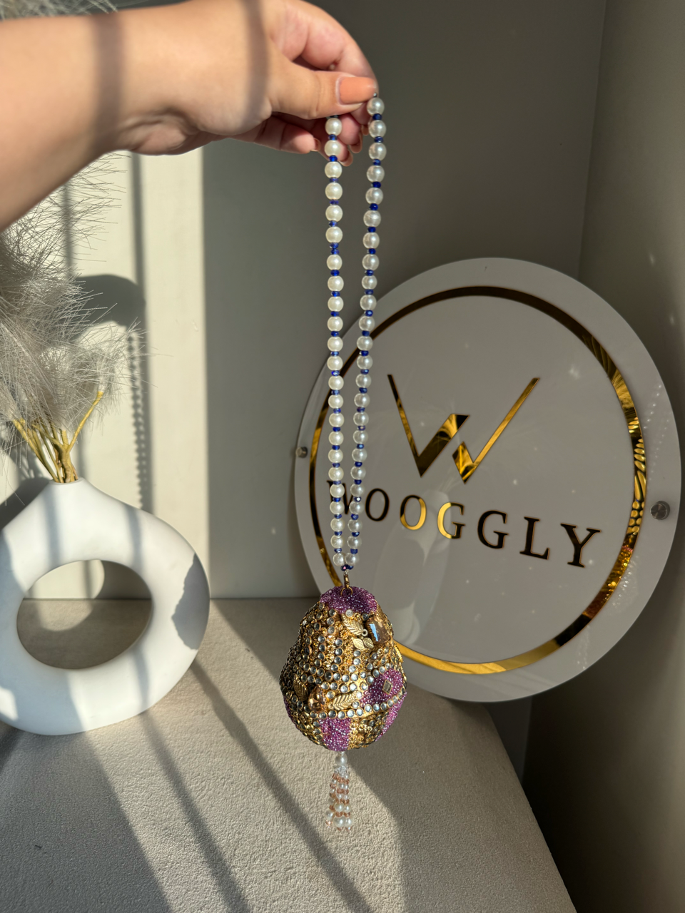 Turkish Potli - Vibrant Purple Pearl