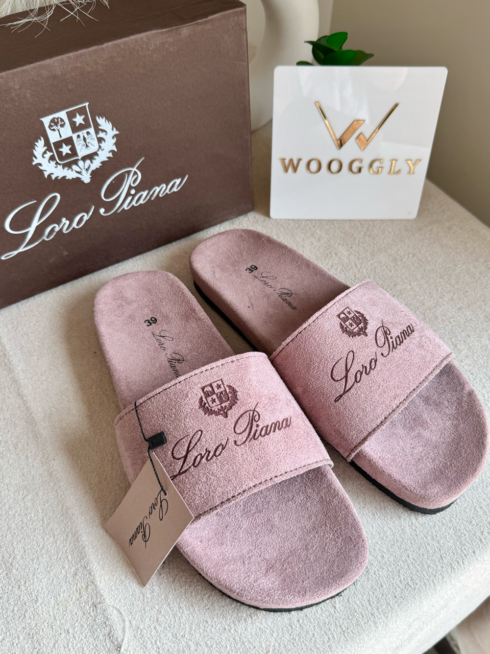 LP Comfy Slides - Ladies Pink