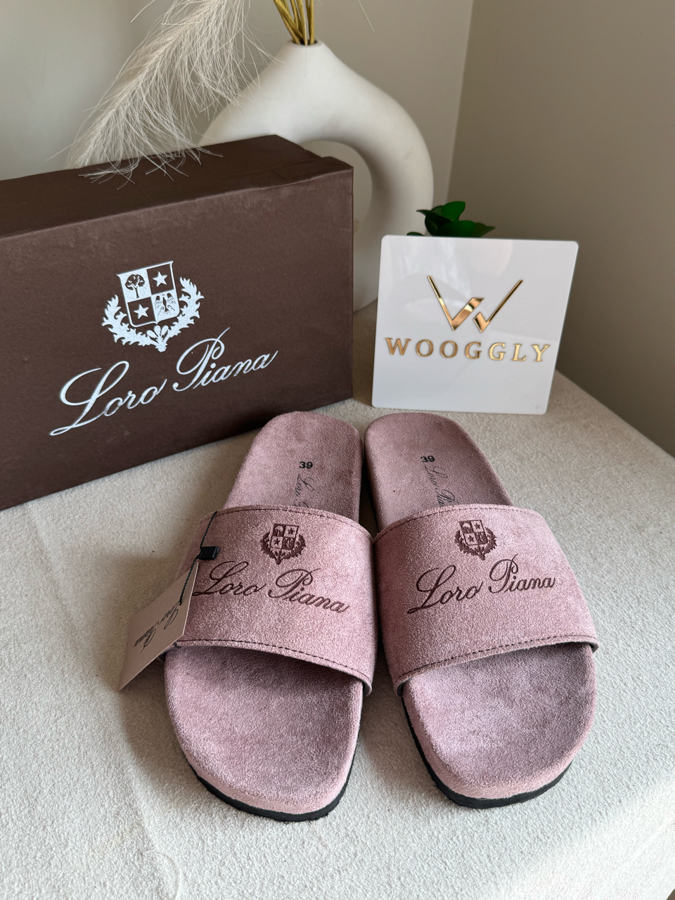 LP Comfy Slides - Ladies Pink