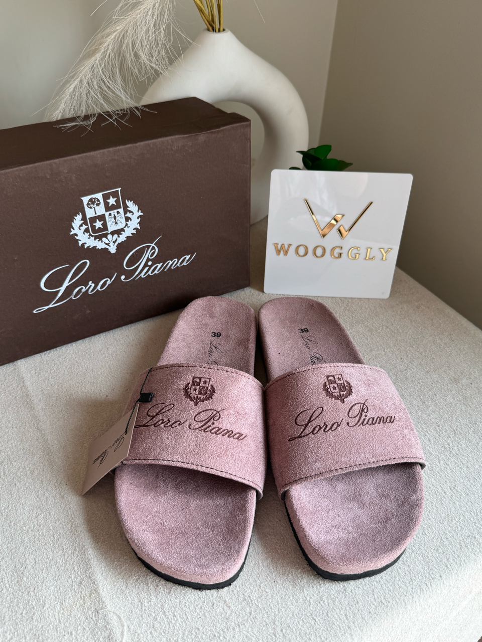 LP Comfy Slides - Ladies Pink