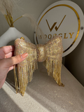 Main Character Bow Clutch - Gold