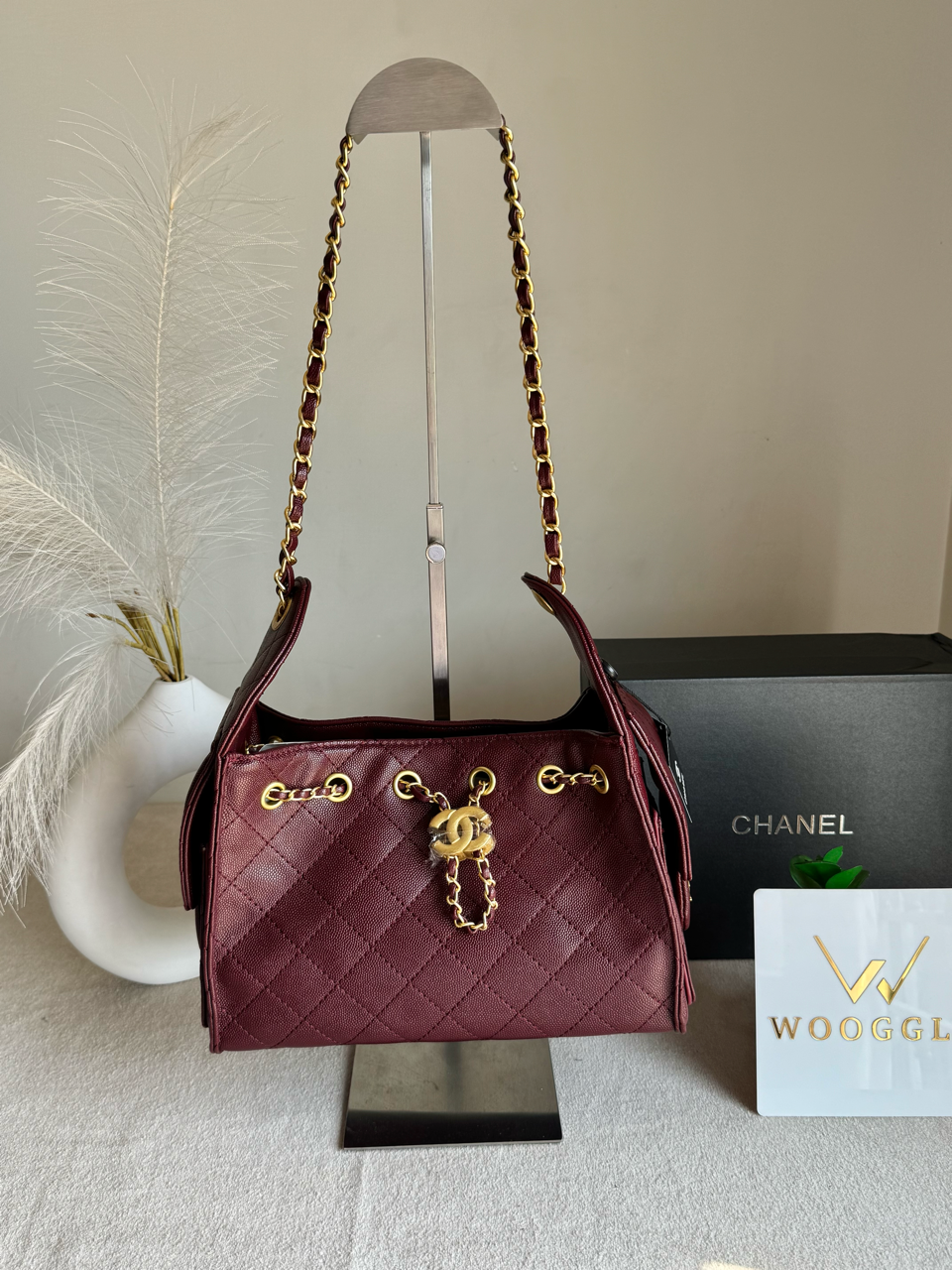 Viral Premium Chanel Bag with Box Packing - Maroon