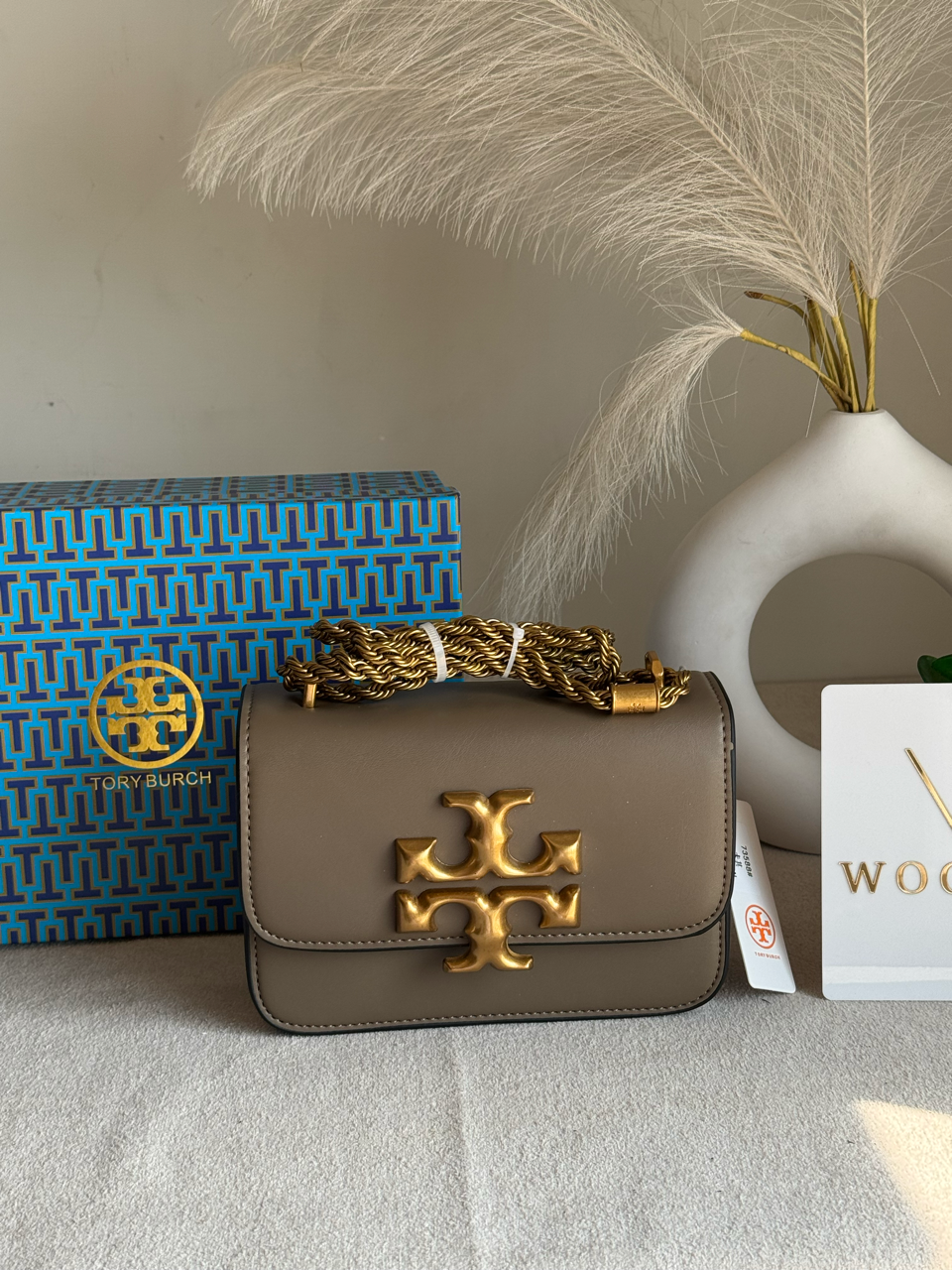 Tory Burch Eleanor Bag with Box Packing - Walnut