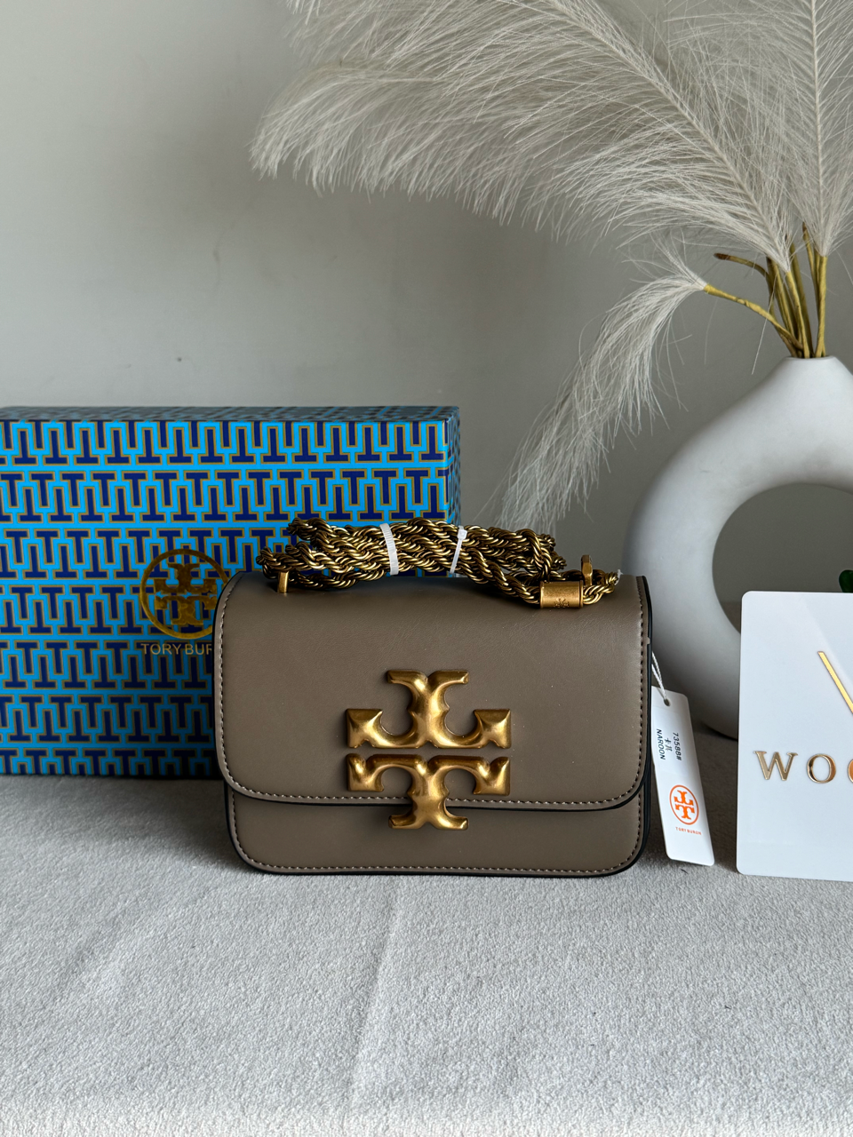 Tory Burch Eleanor Bag with Box Packing - Walnut