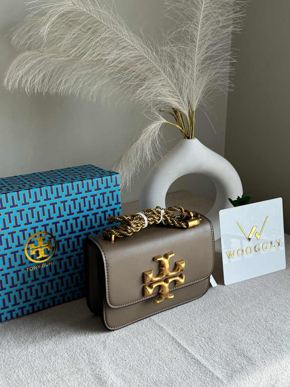 Tory Burch Eleanor Bag with Box Packing - Walnut