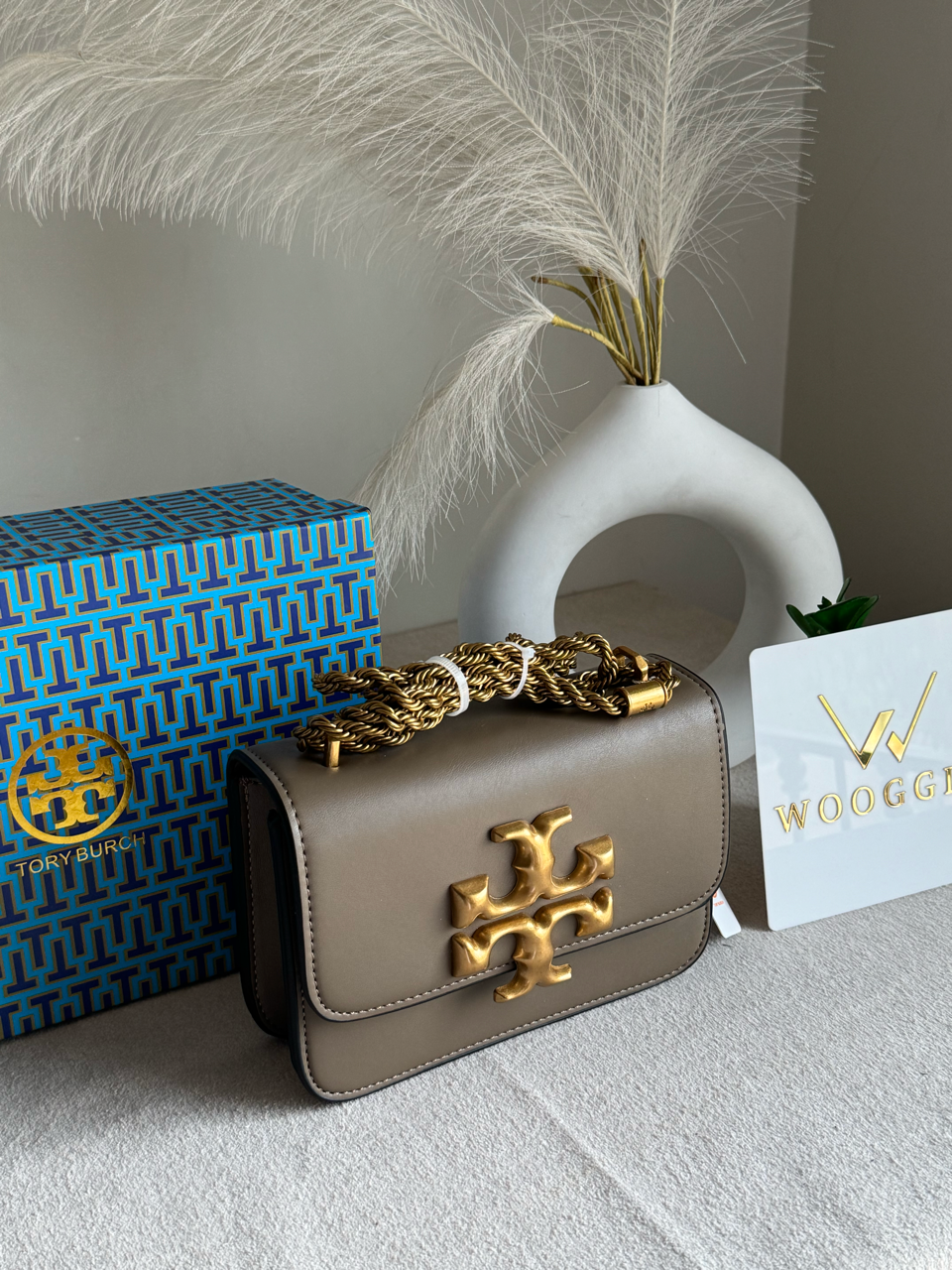 Tory Burch Eleanor Bag with Box Packing - Walnut