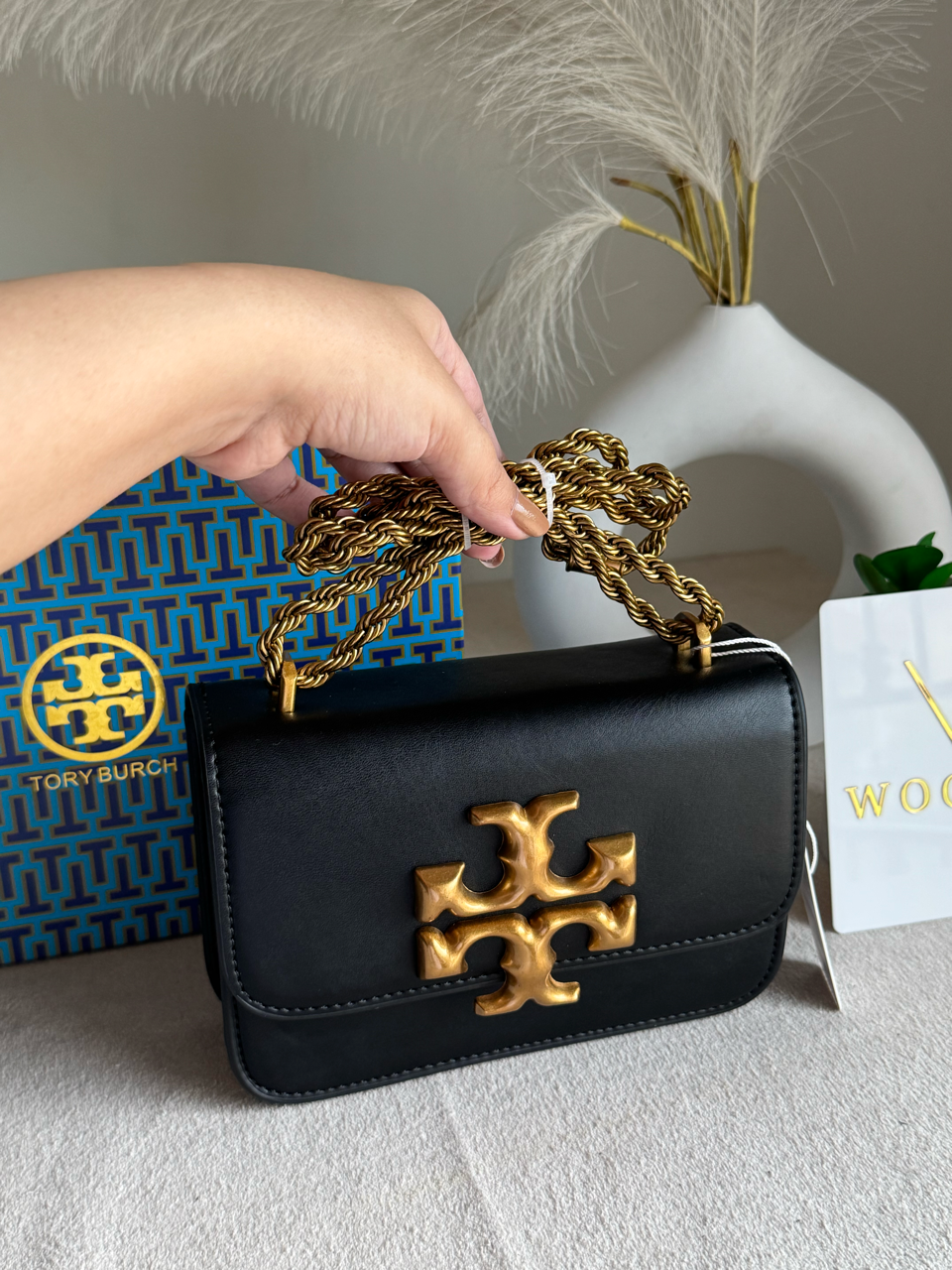 Tory Burch Eleanor Bag with Box Packing - Black