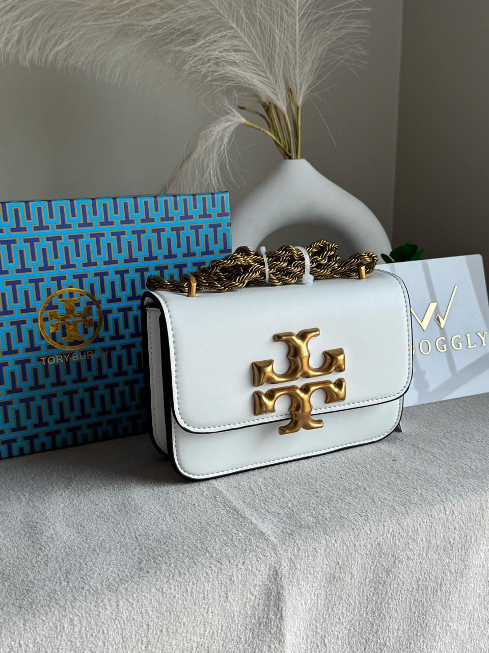 Tory Burch Eleanor Bag with Box Packing - White