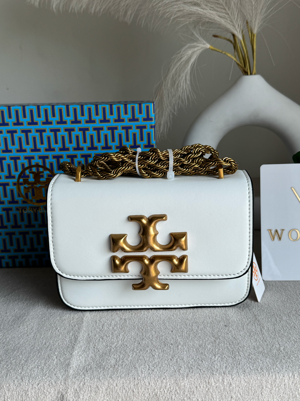 Tory Burch Eleanor Bag with Box Packing - White