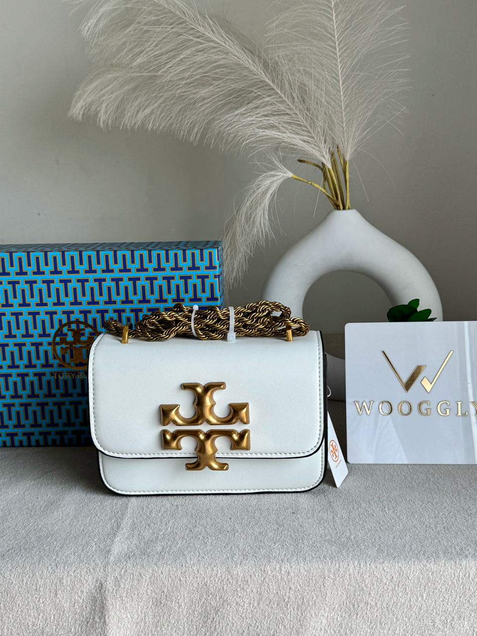 Tory Burch Eleanor Bag with Box Packing - White