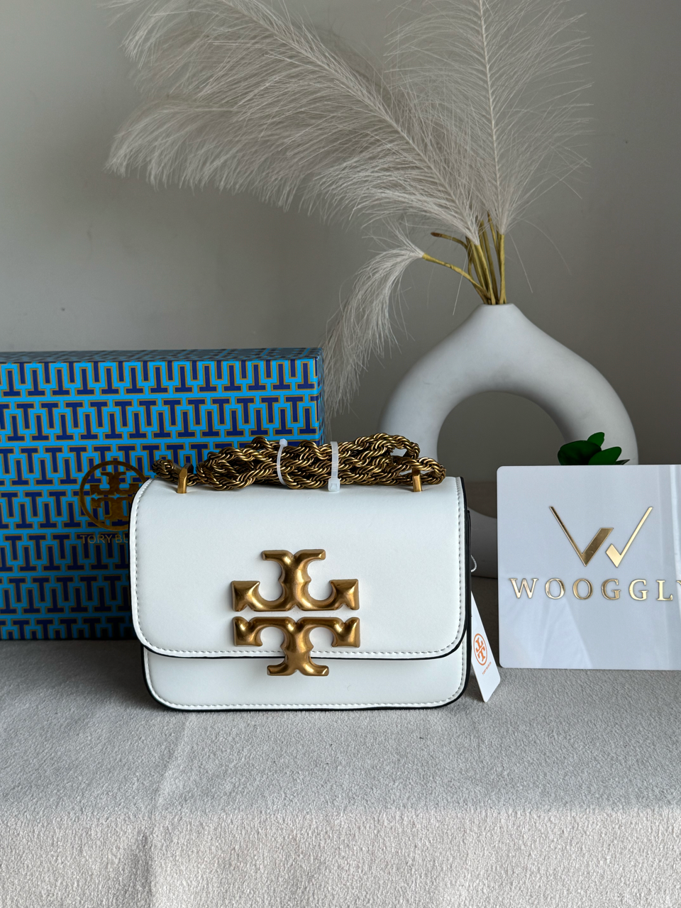 Tory Burch Eleanor Bag with Box Packing - White