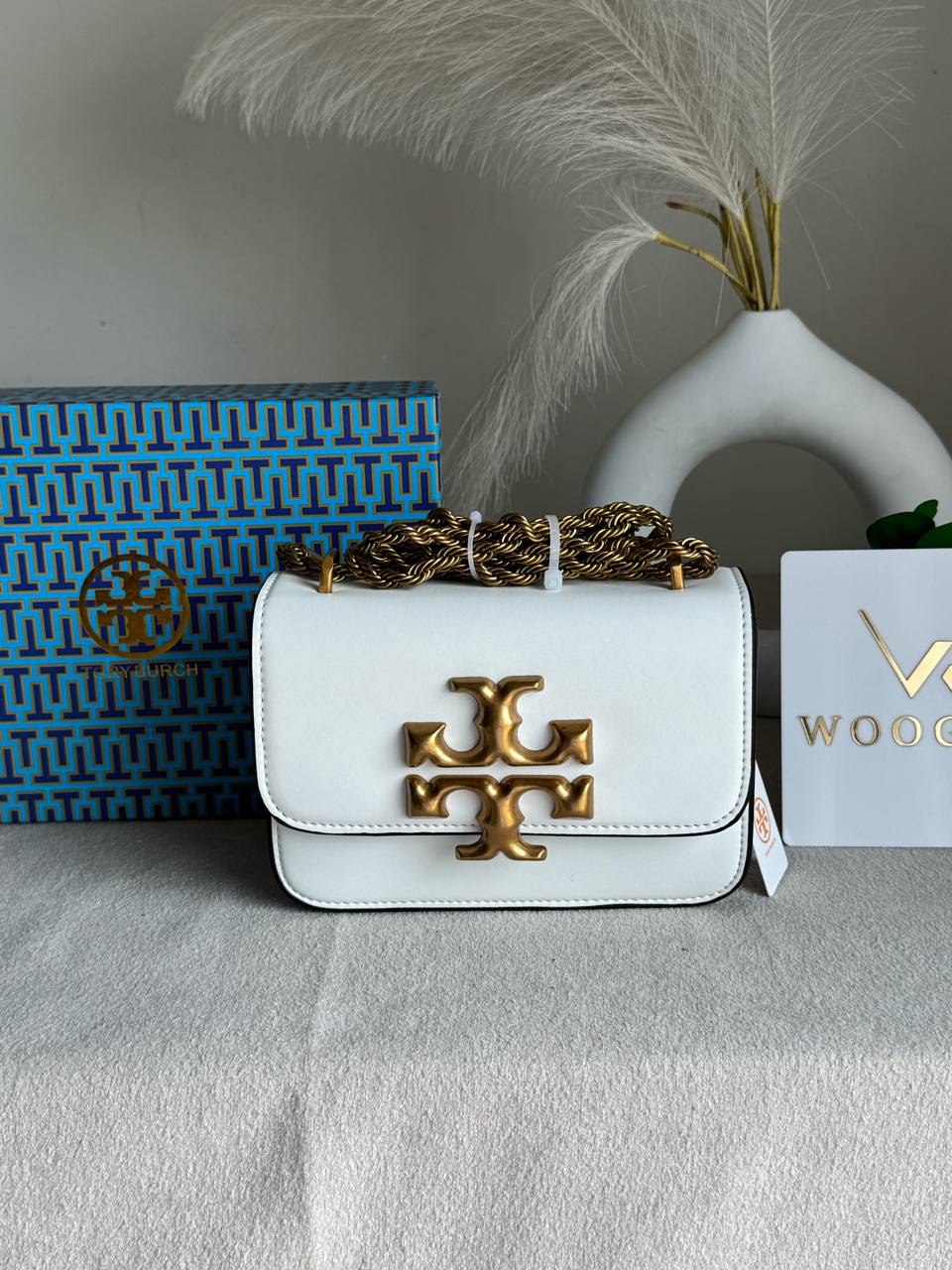 Tory Burch Eleanor Bag with Box Packing - White