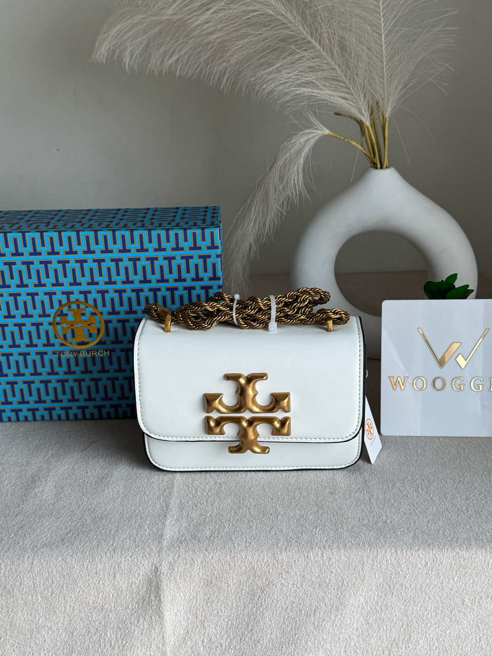 Tory Burch Eleanor Bag with Box Packing - White